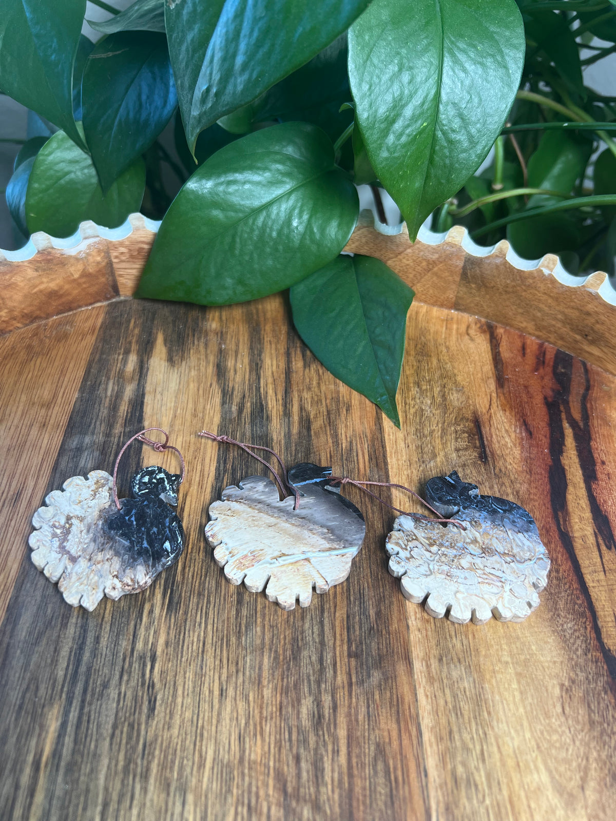 Palm Root Turkey Ornaments