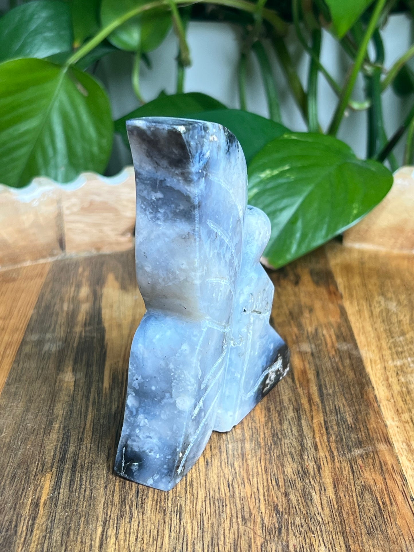Blue Plume Agate Fairy: T