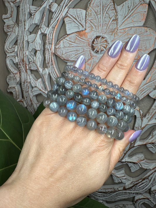 Labradorite Beaded Bracelet