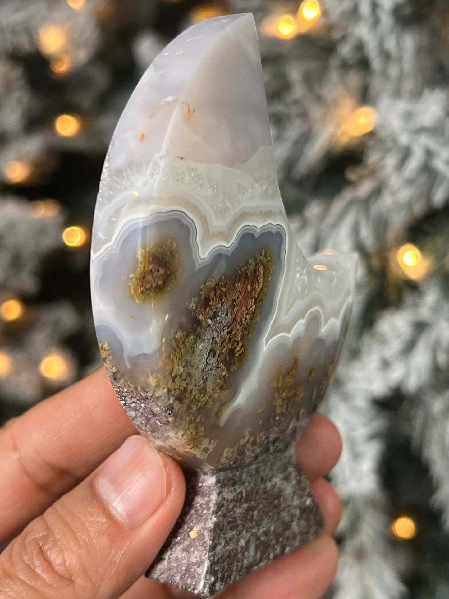 Scenic Moss Agate Moon