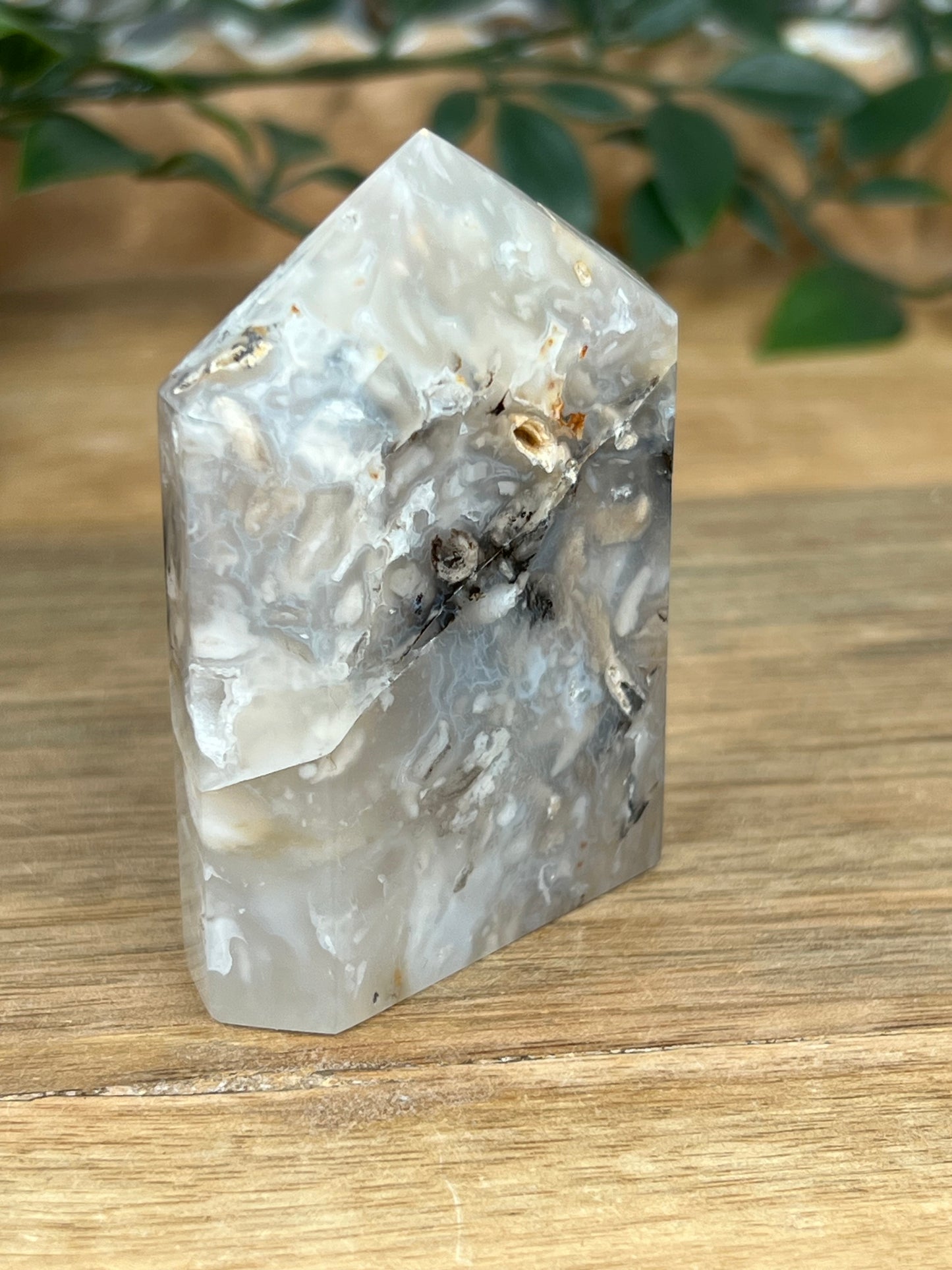 Dendritic Tiger Agate Tower