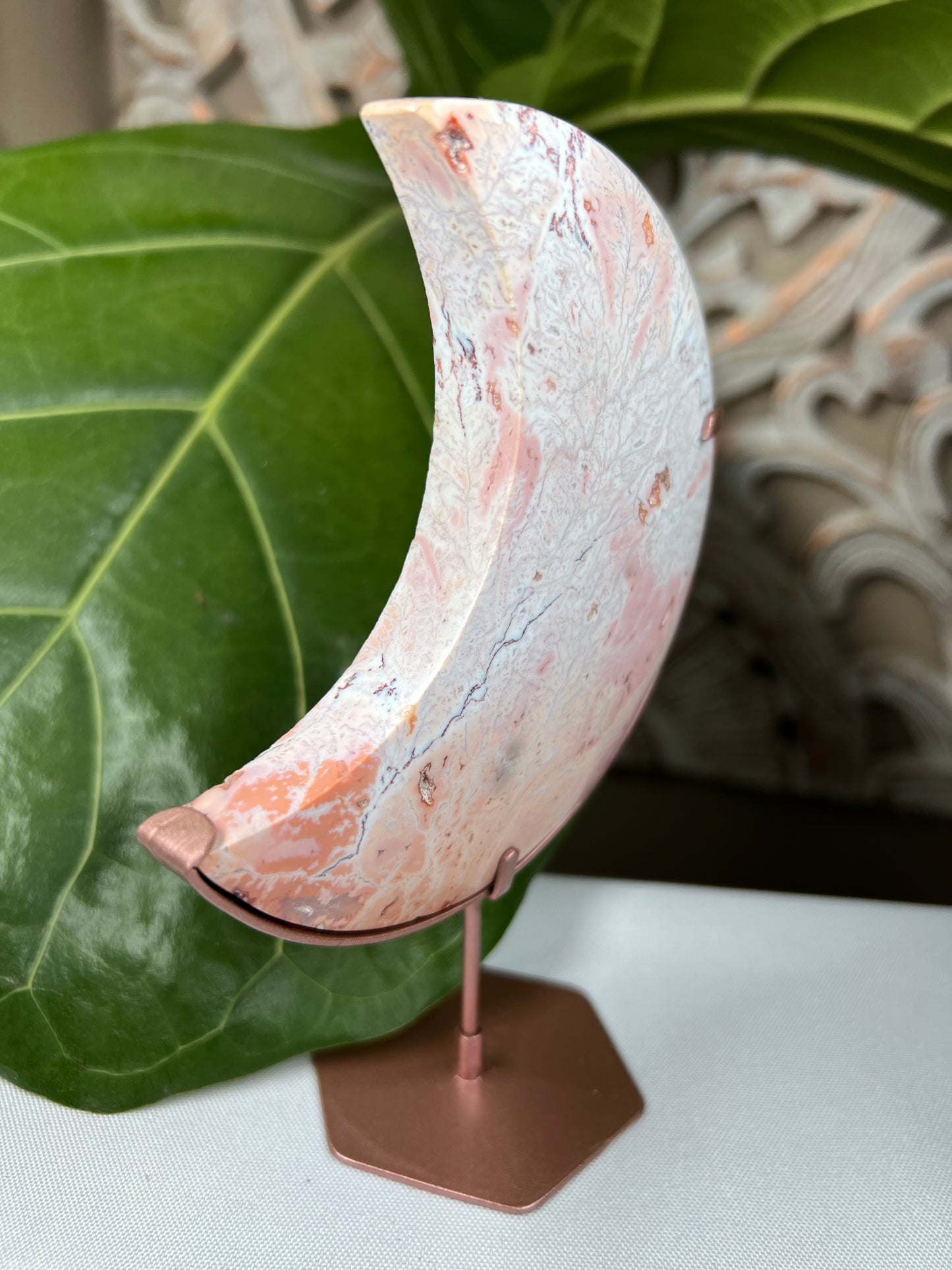 Pink Carnelian Moon