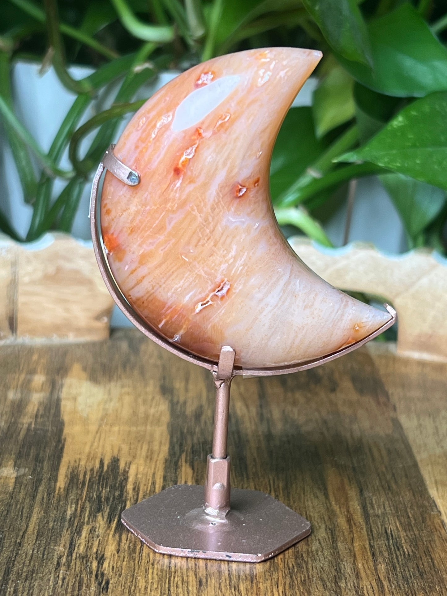 Pink Carnelian Moon