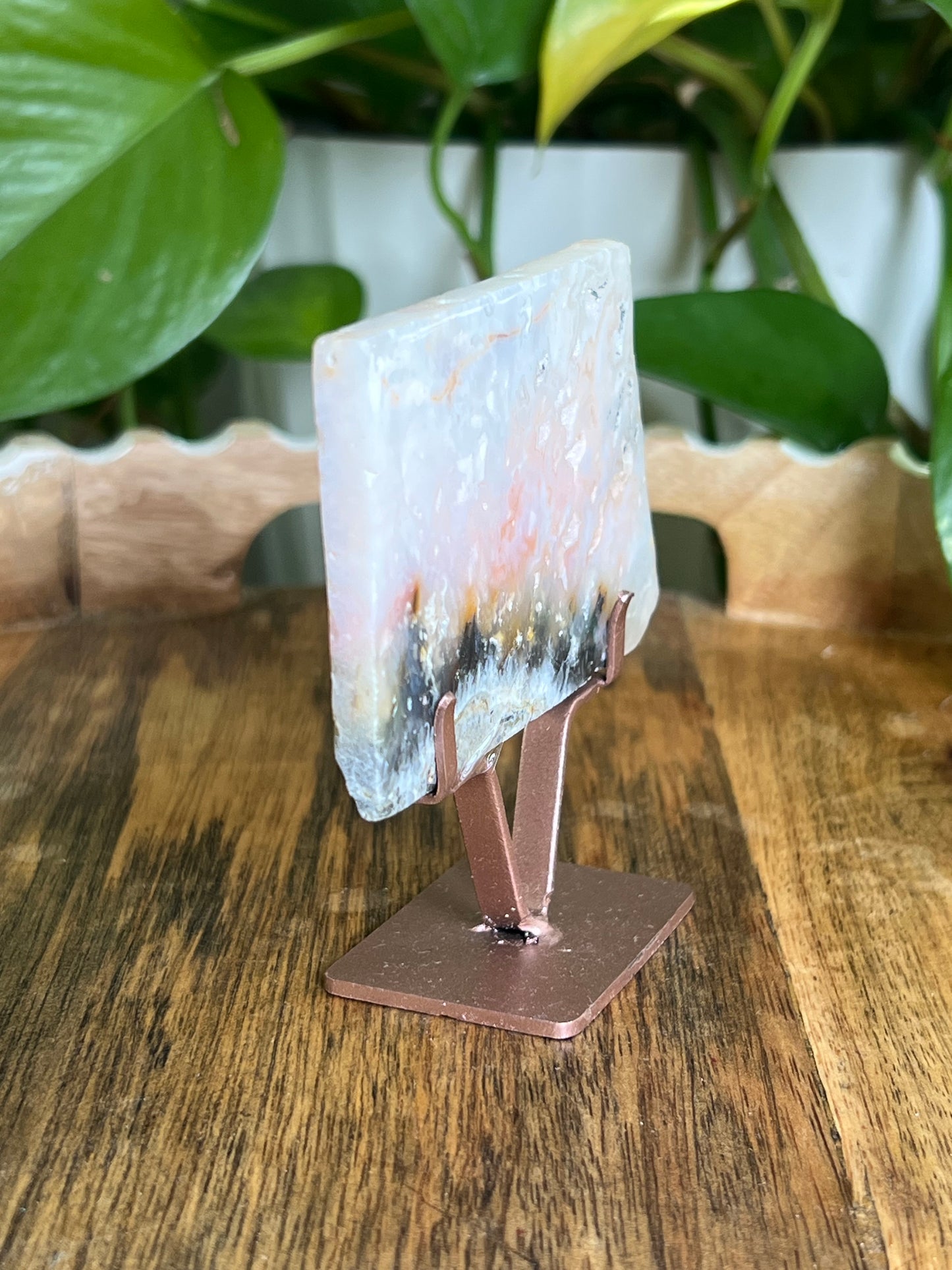 Rainbow Plume Agate Slab KC