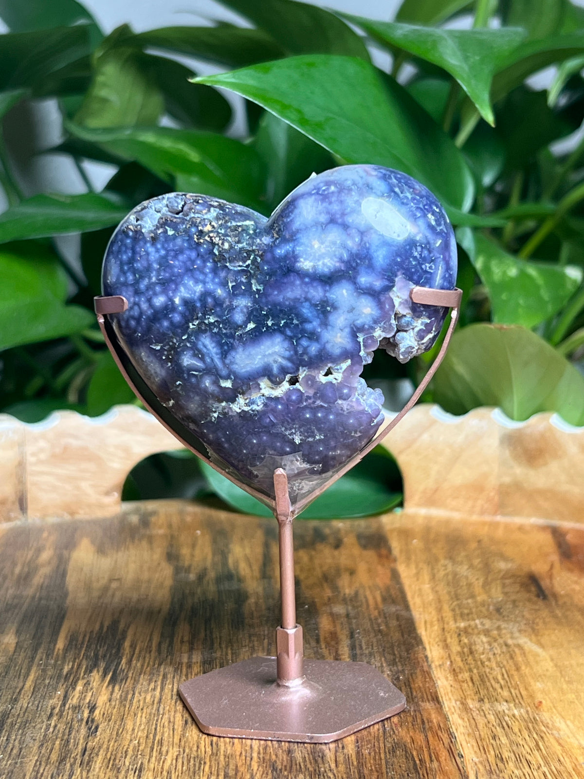Grape Agate Heart: KK