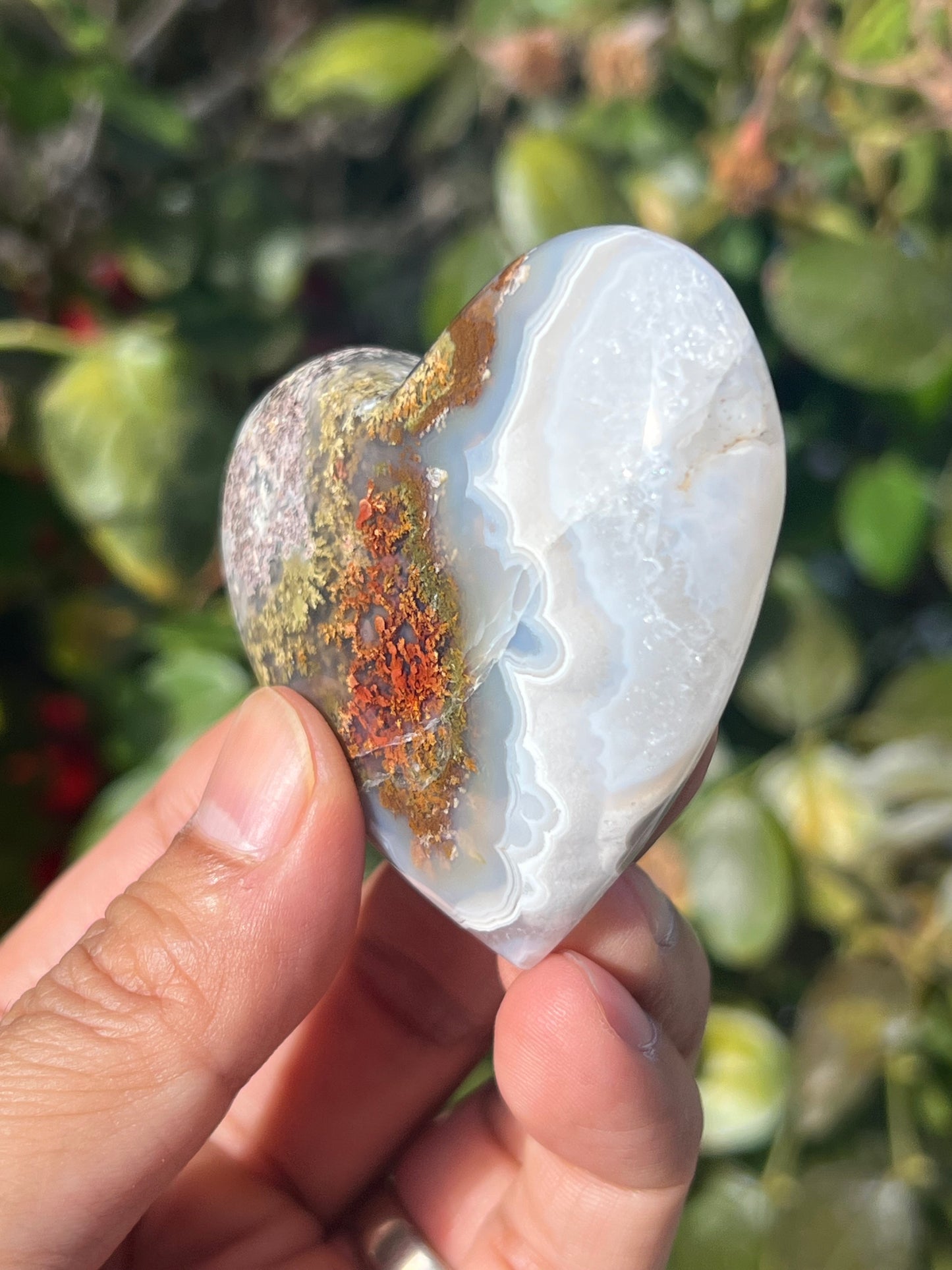 Scenic Moss Agate Heart AG