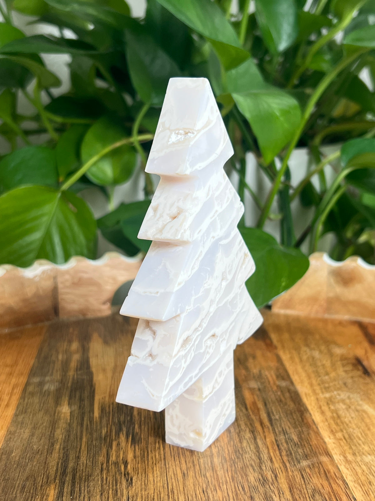 White Plume Agate Tree: BK