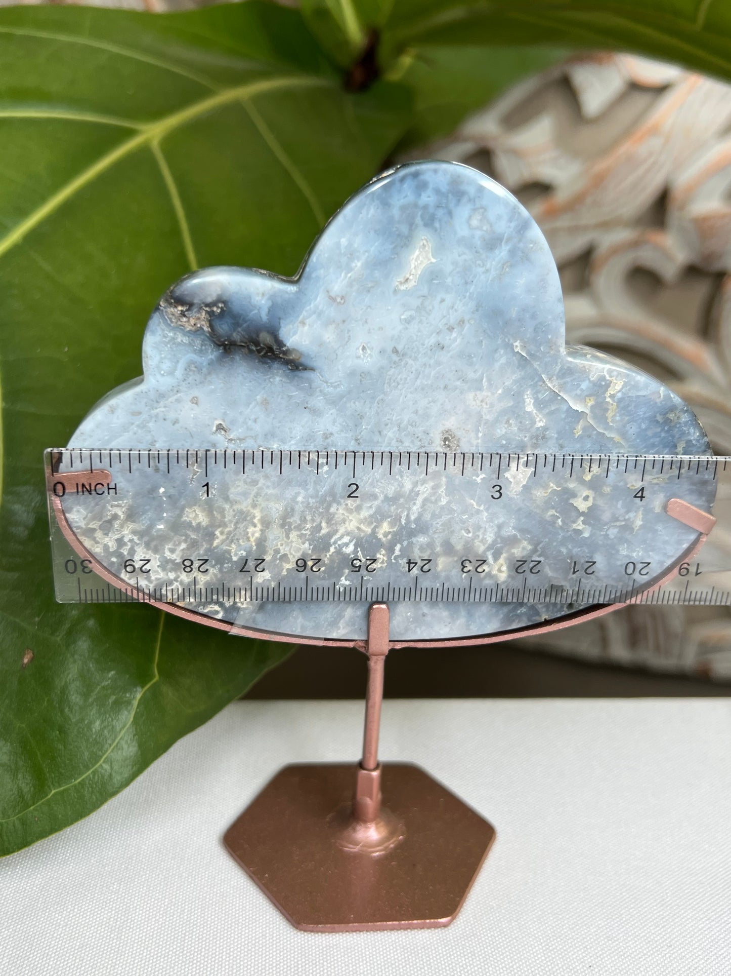 Blue plume agate cloud