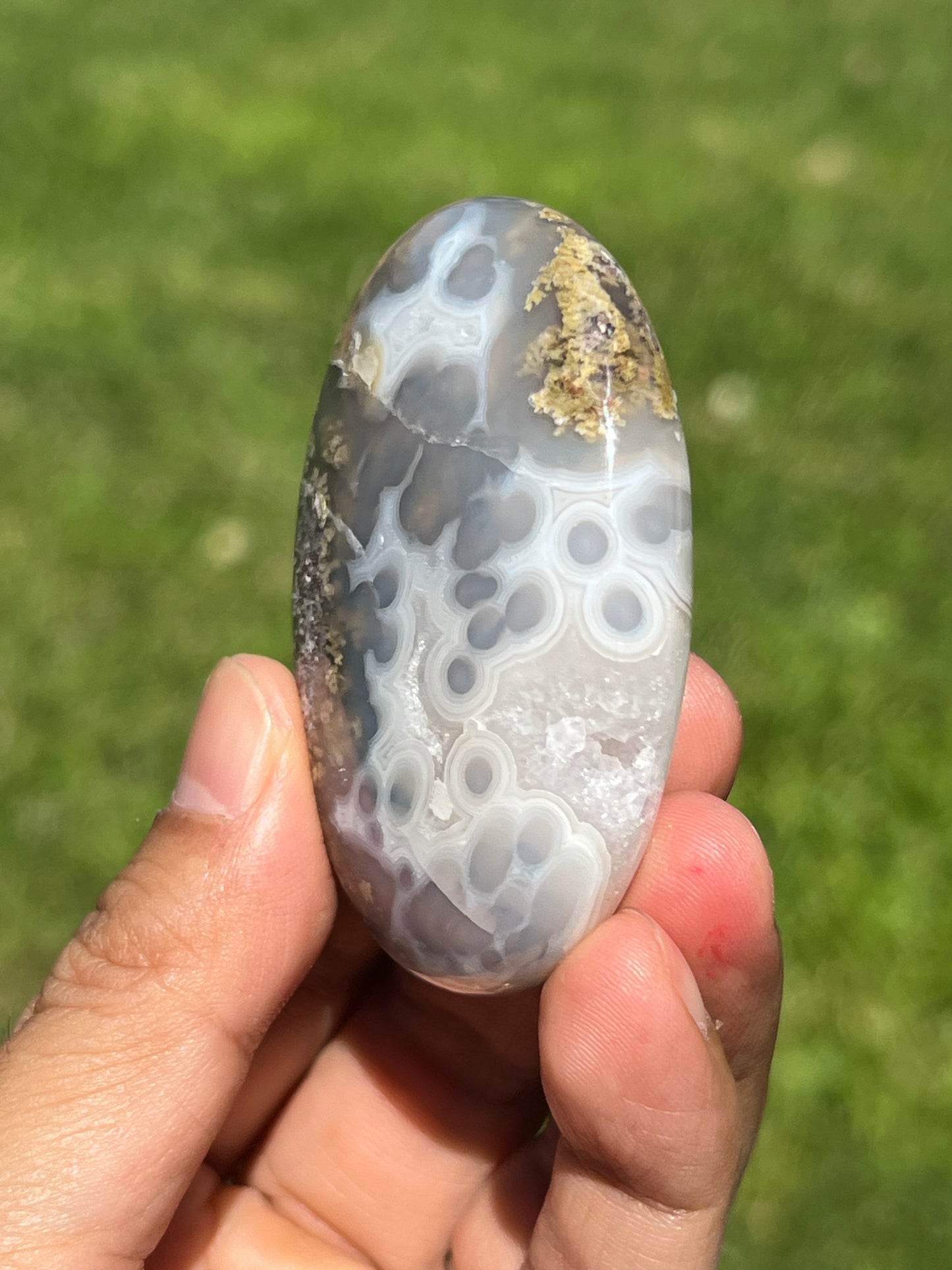 Scenic Moss Agate Palmstone DA