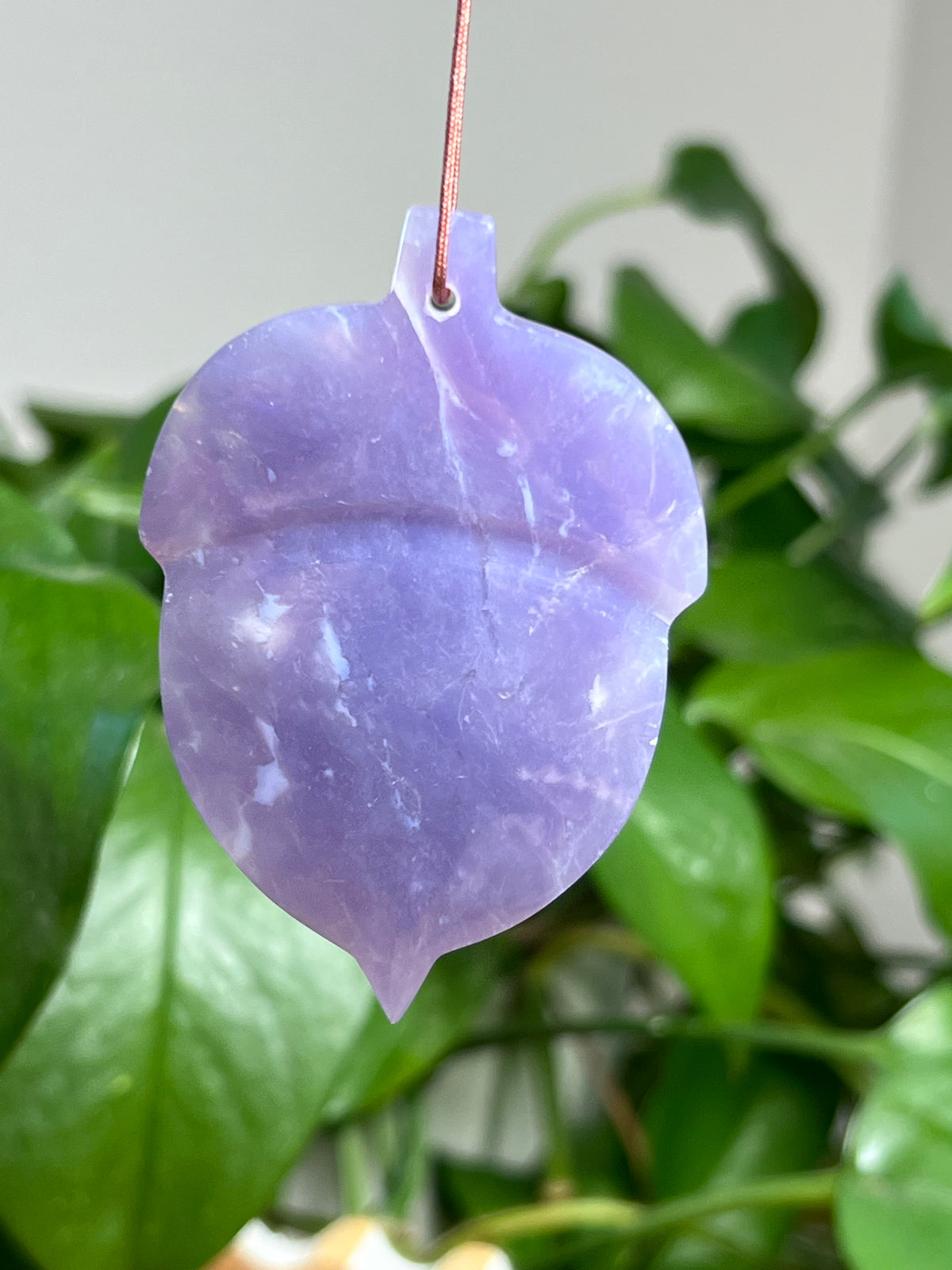 Purple Chalcedony Acorn Ornaments