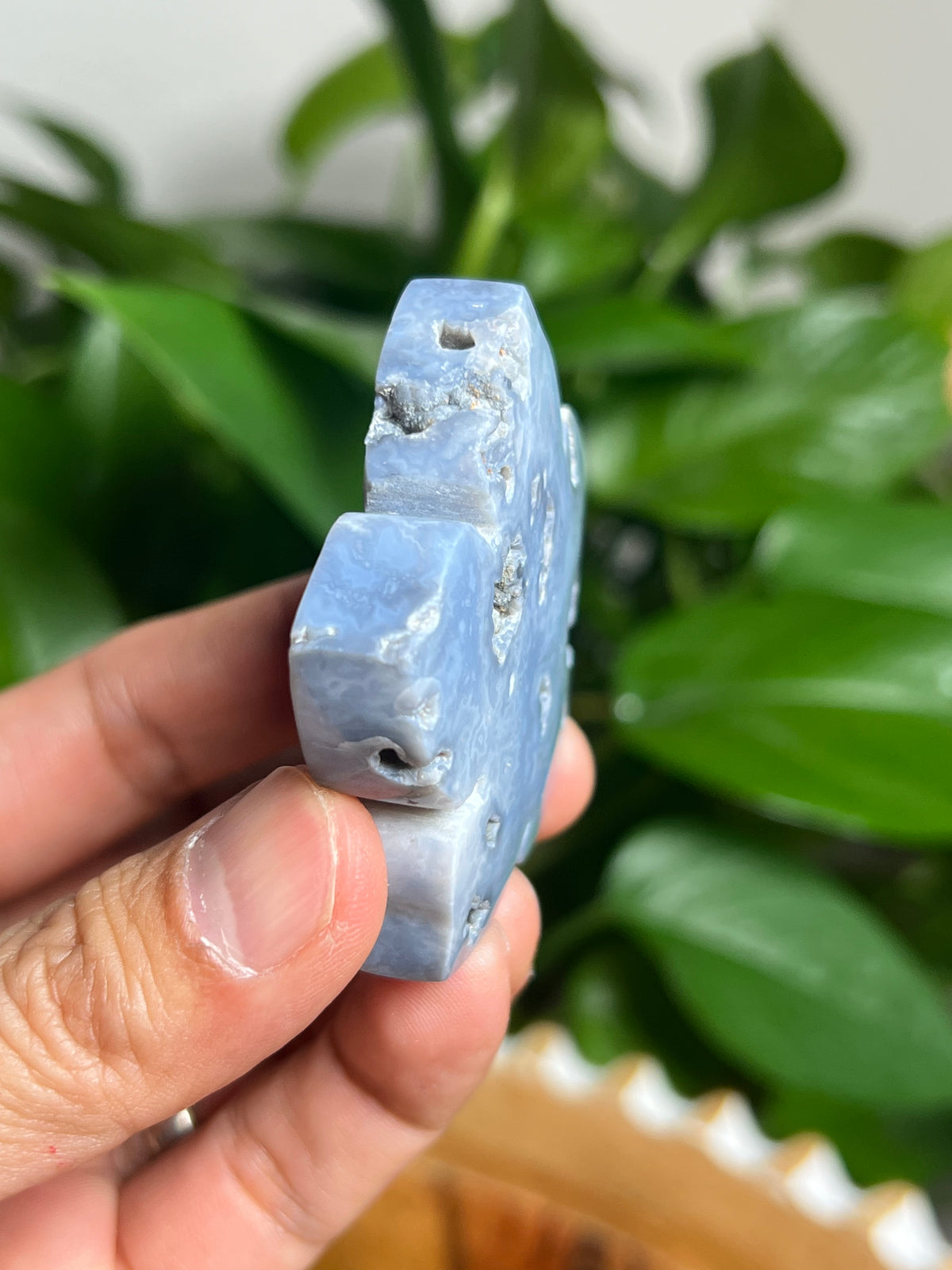 Blue Plume Agate Flower: BF