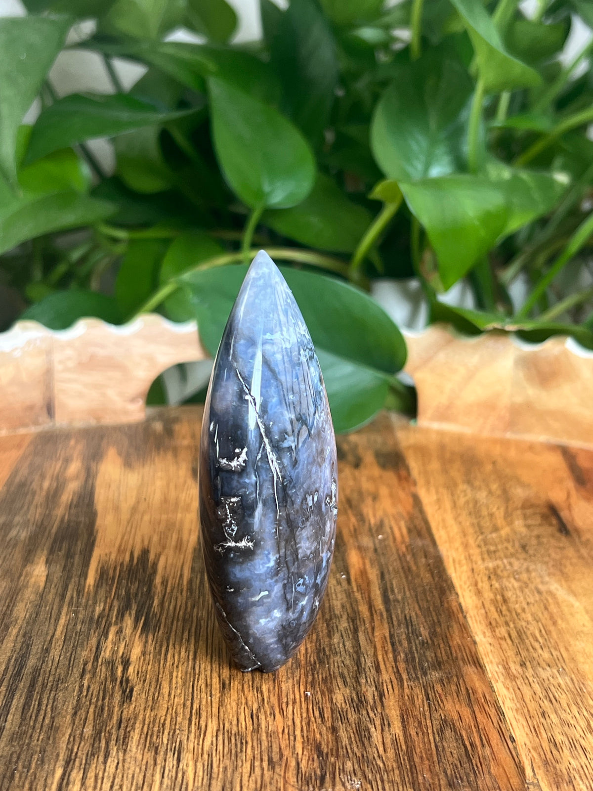 Blue Plume Agate Flame: NK