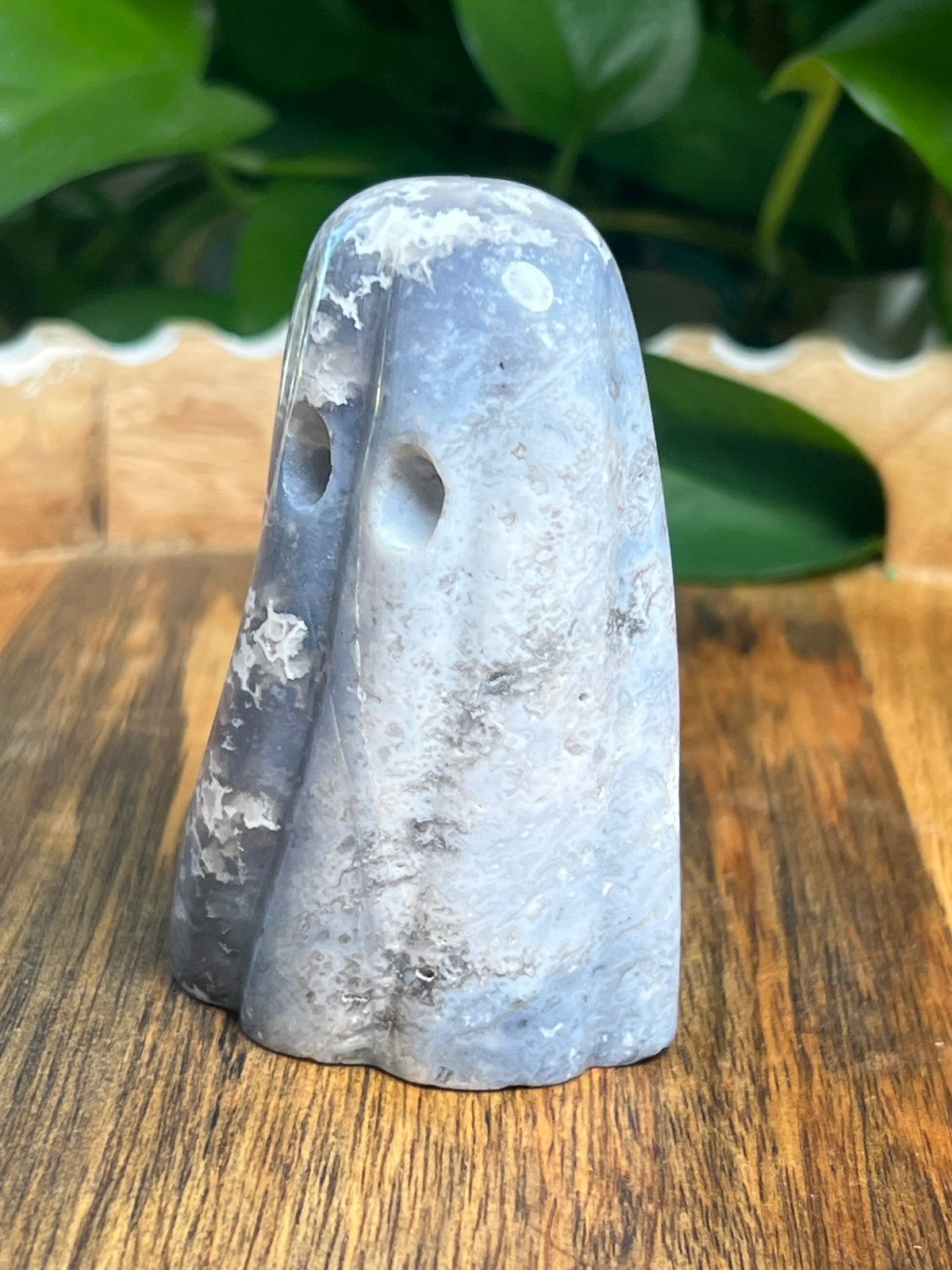 Blue Plume Agate Ghost: J
