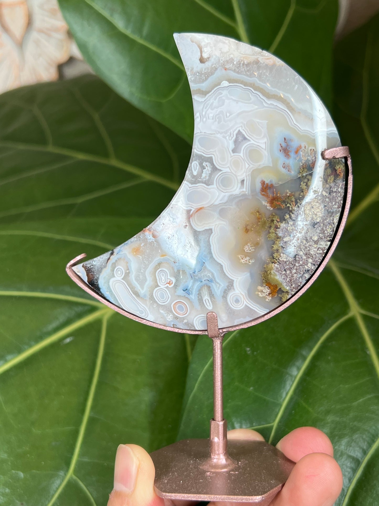 Scenic Moss Agate Moon