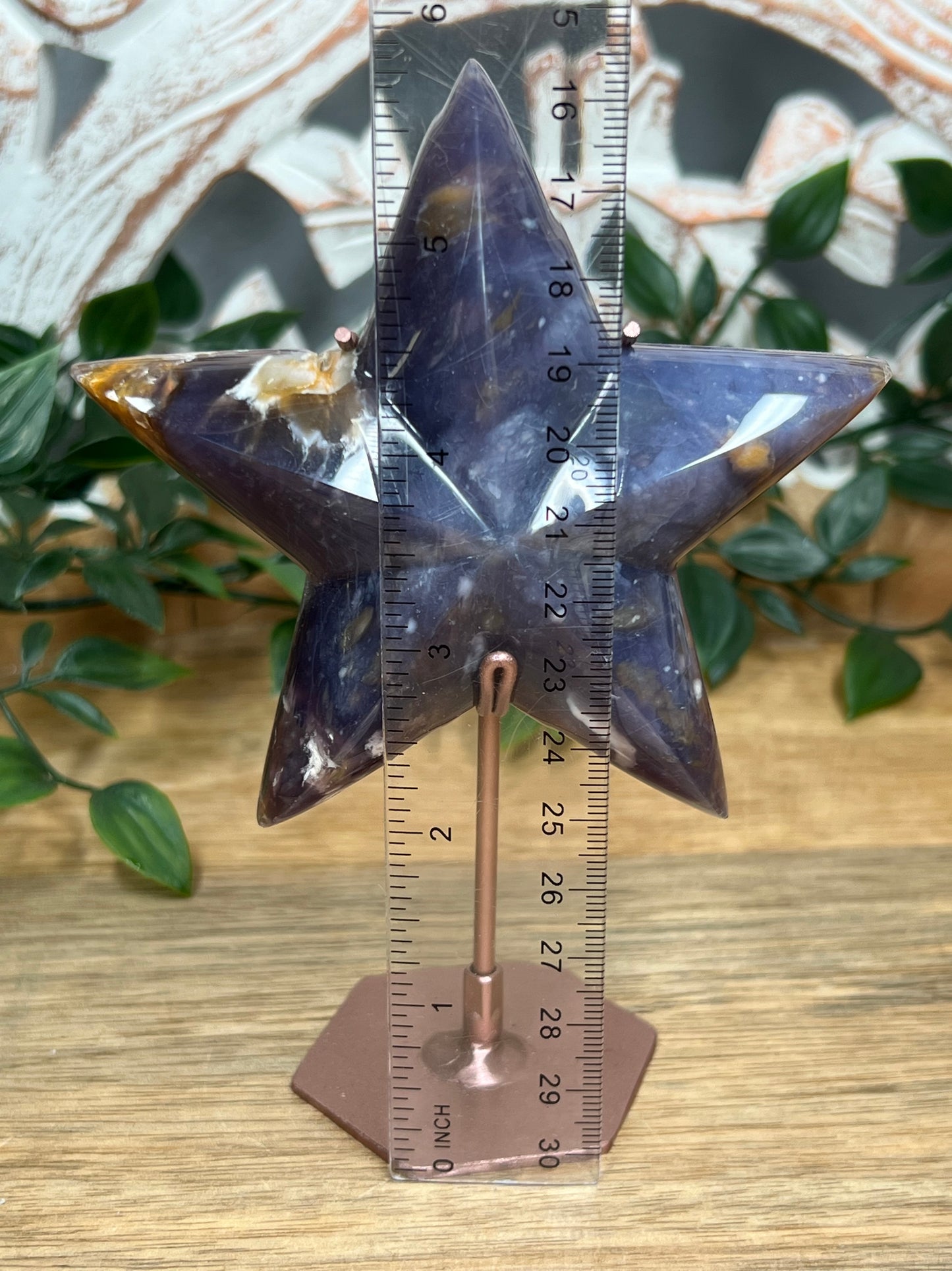 Purple Chalcedony Star