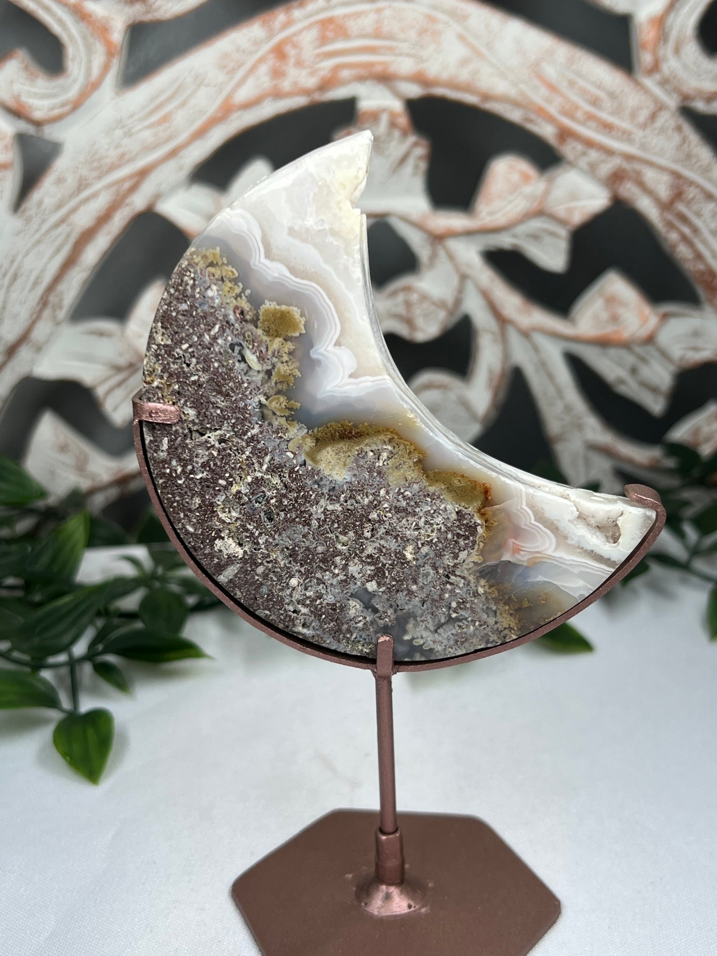 Scenic Moss Agate Moon