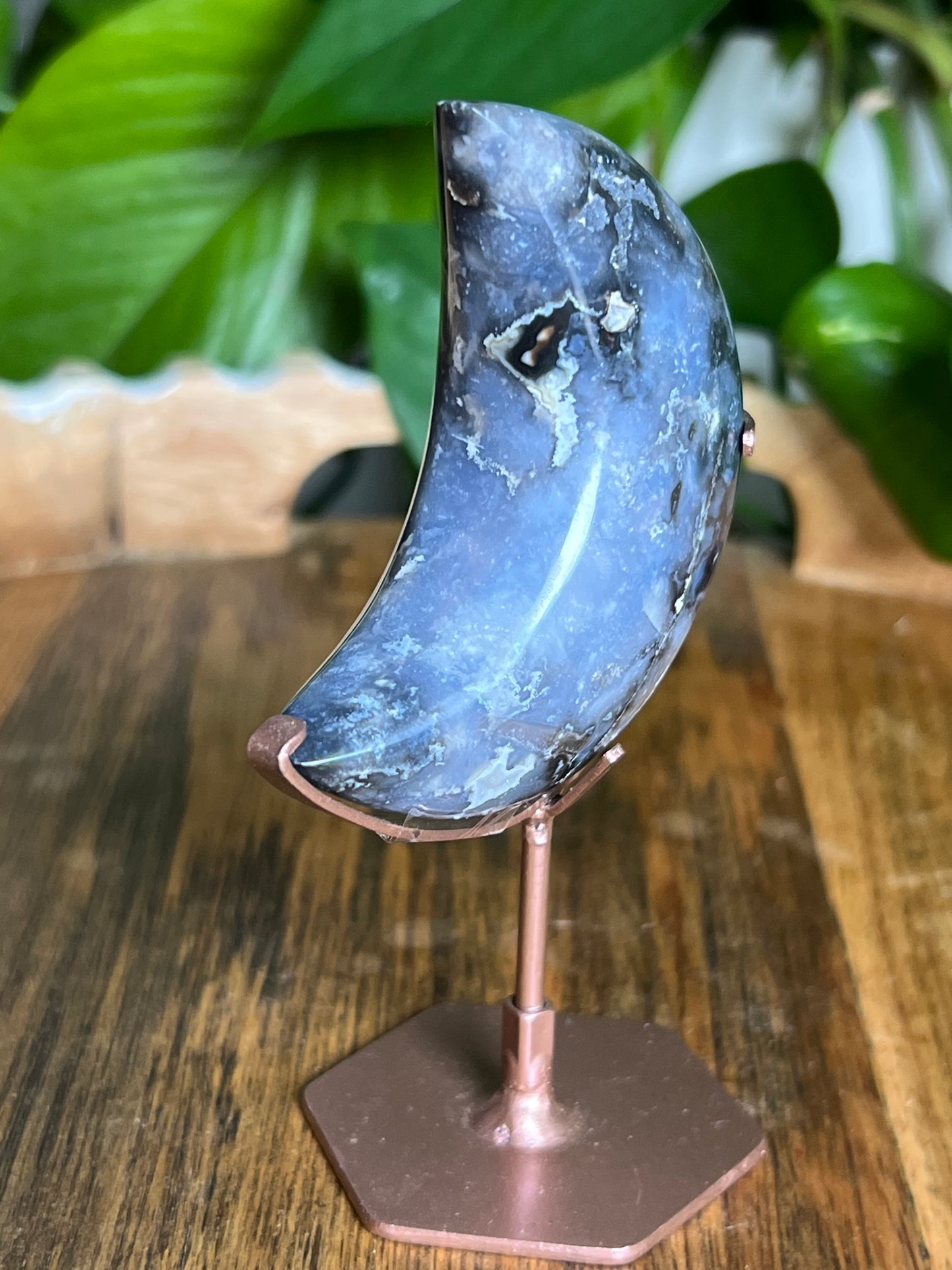 Blue Plume Agate Moon VC