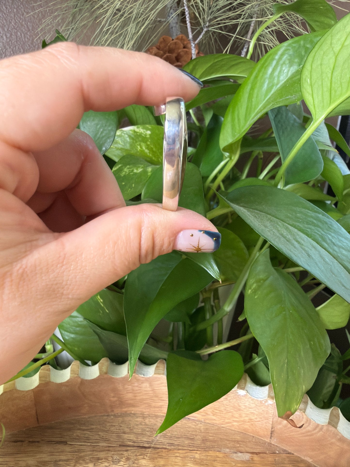 Scenic Moss Agate Heart Pendant