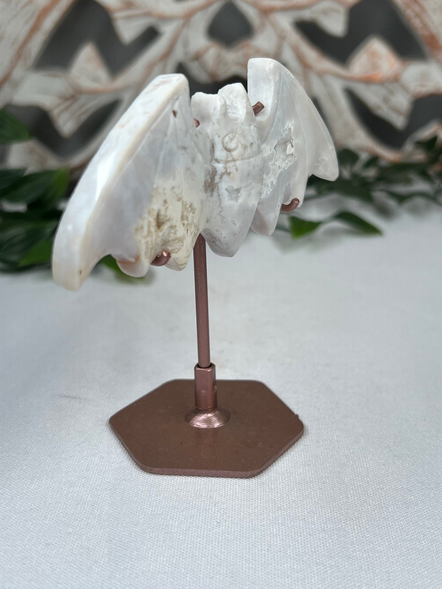 White Plume Agate Bat