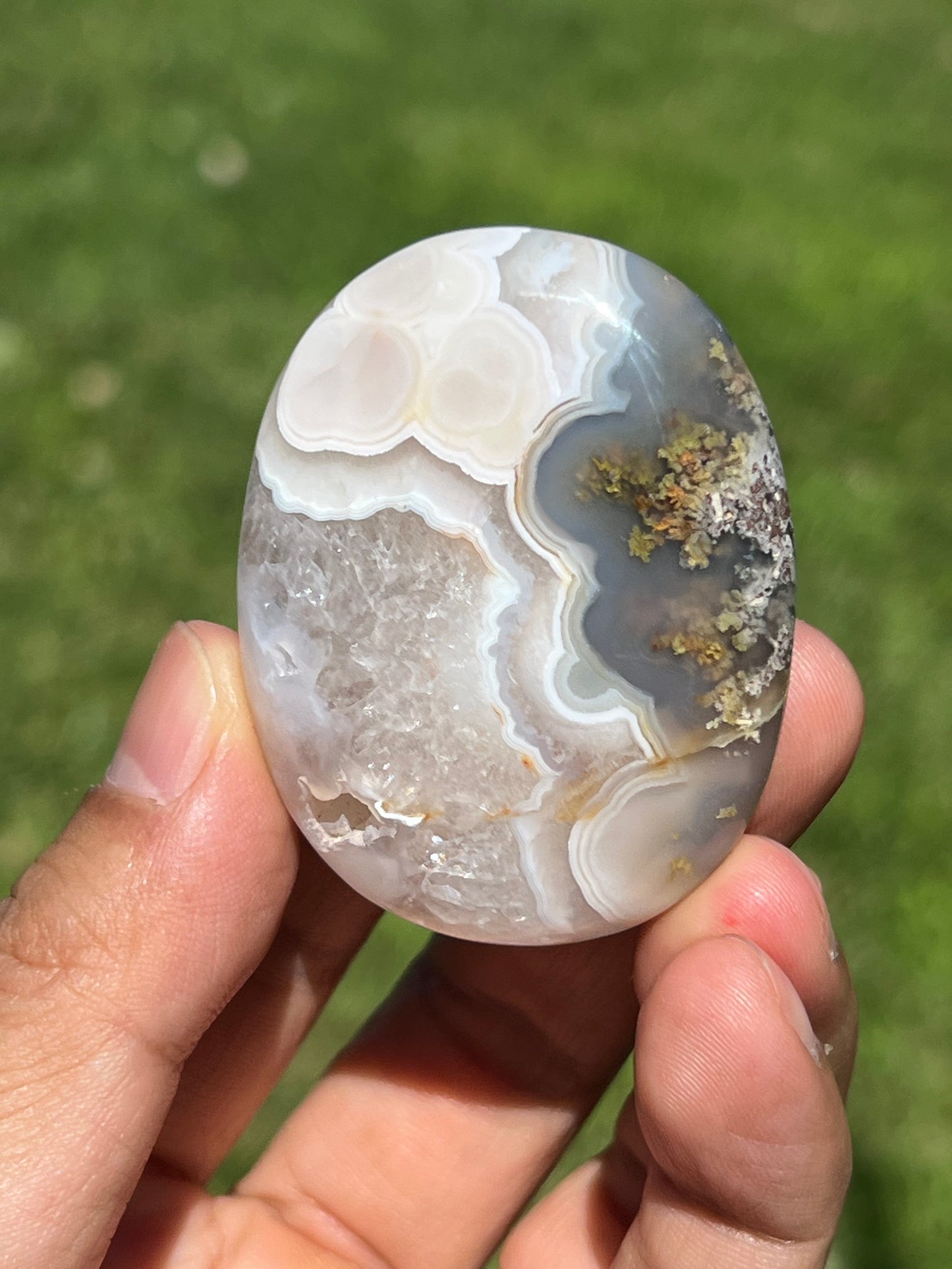 Scenic Moss Agate Palmstone BV