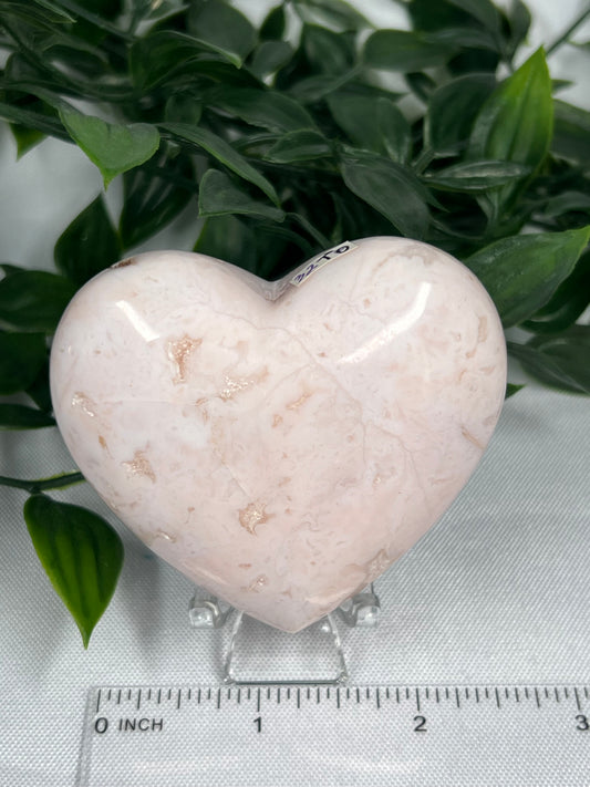 Pink Carnelian Heart