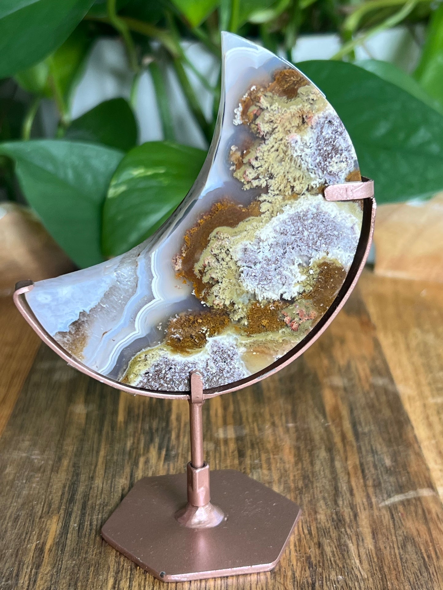 Scenic Moss Agate Moon: DE