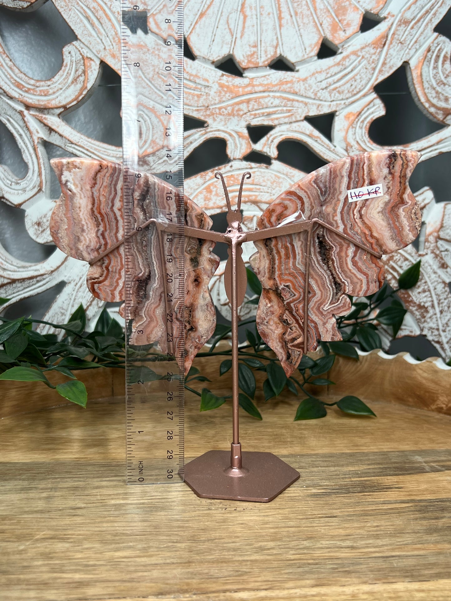 Pink Crazy Lace Agate Wings