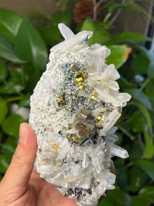 Rainbow Pyrite Quartz