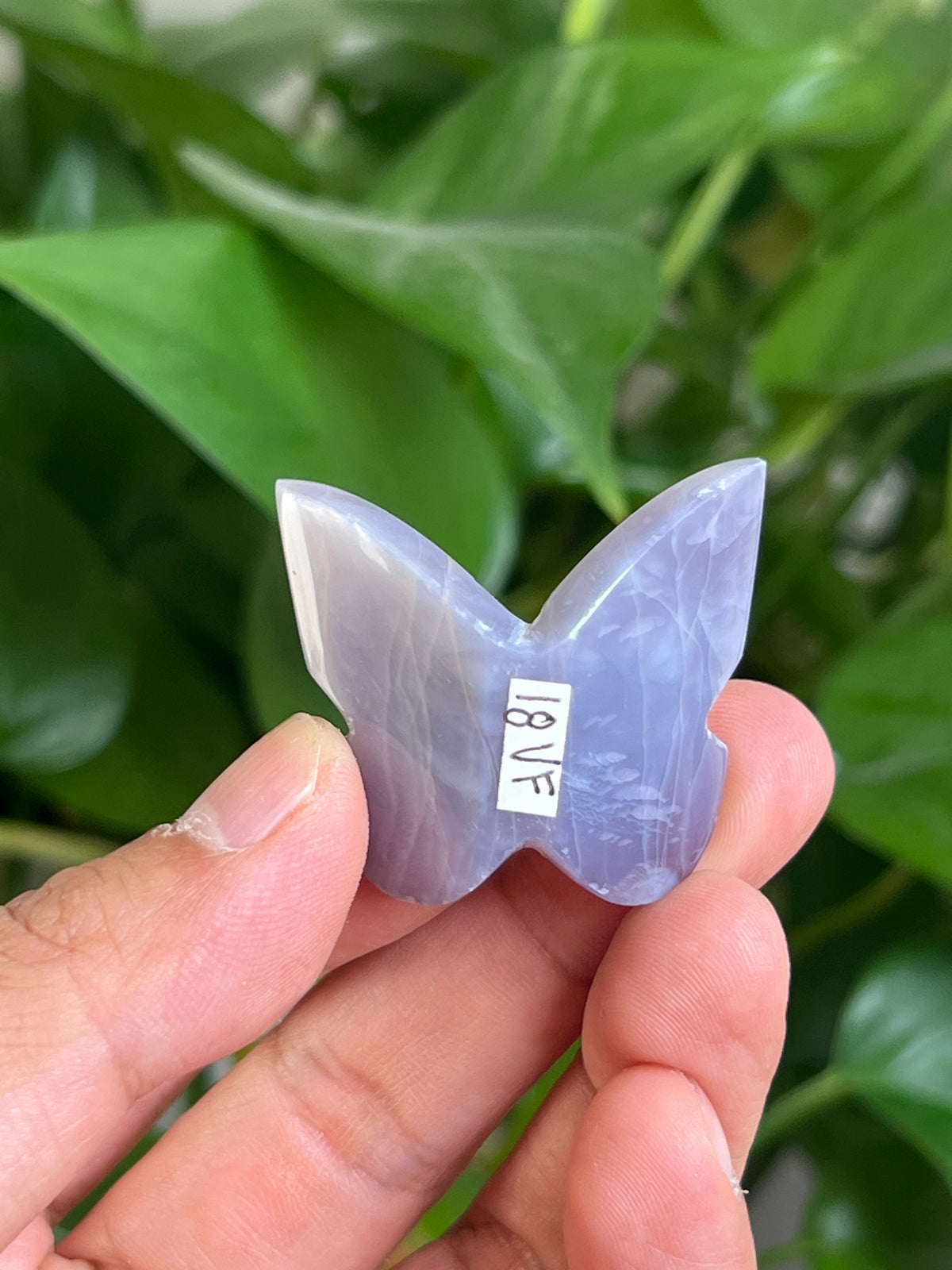 Purple Chalcedony 3D Mini Butterfly: VF