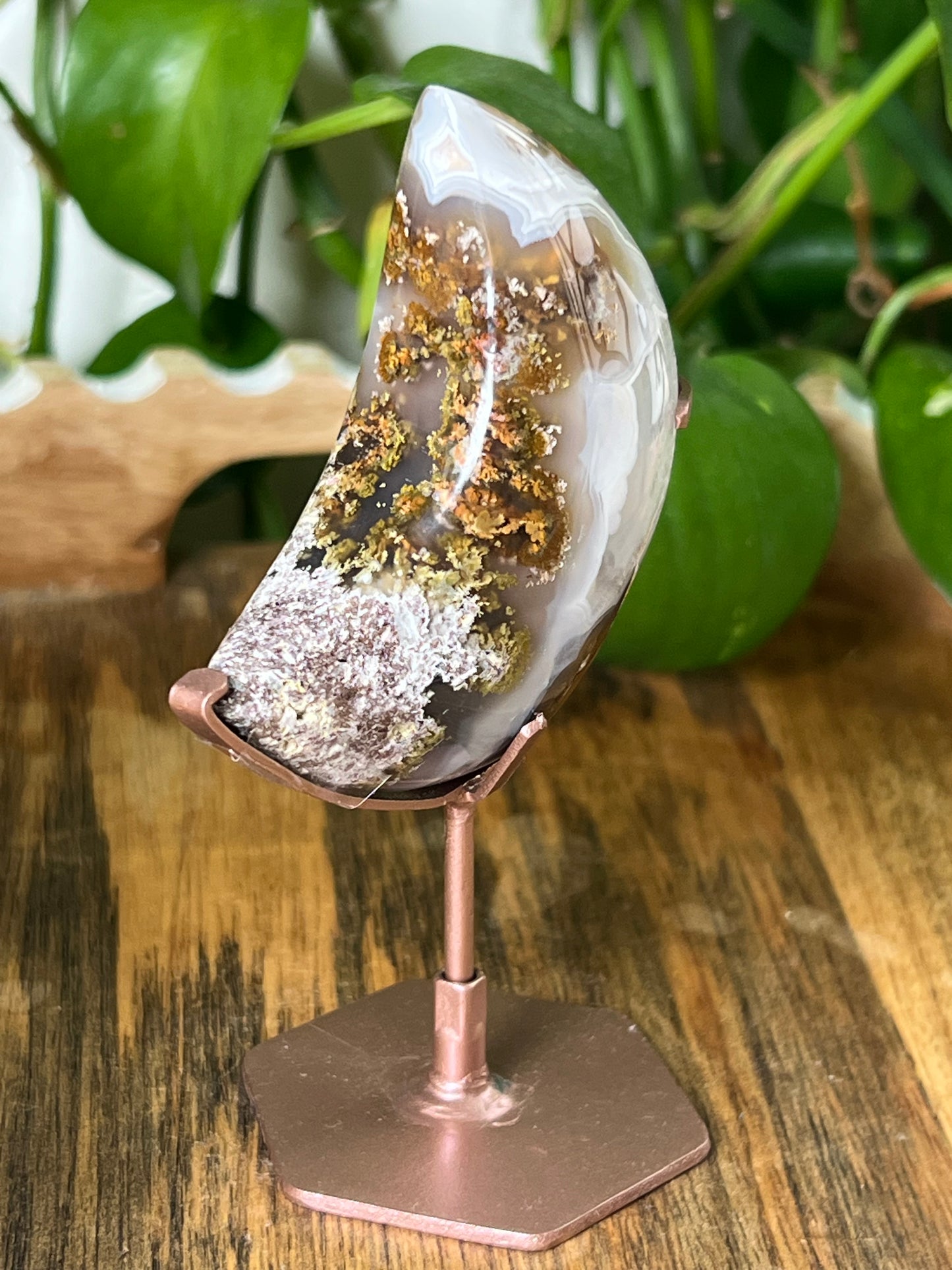 Scenic Moss Agate Moon