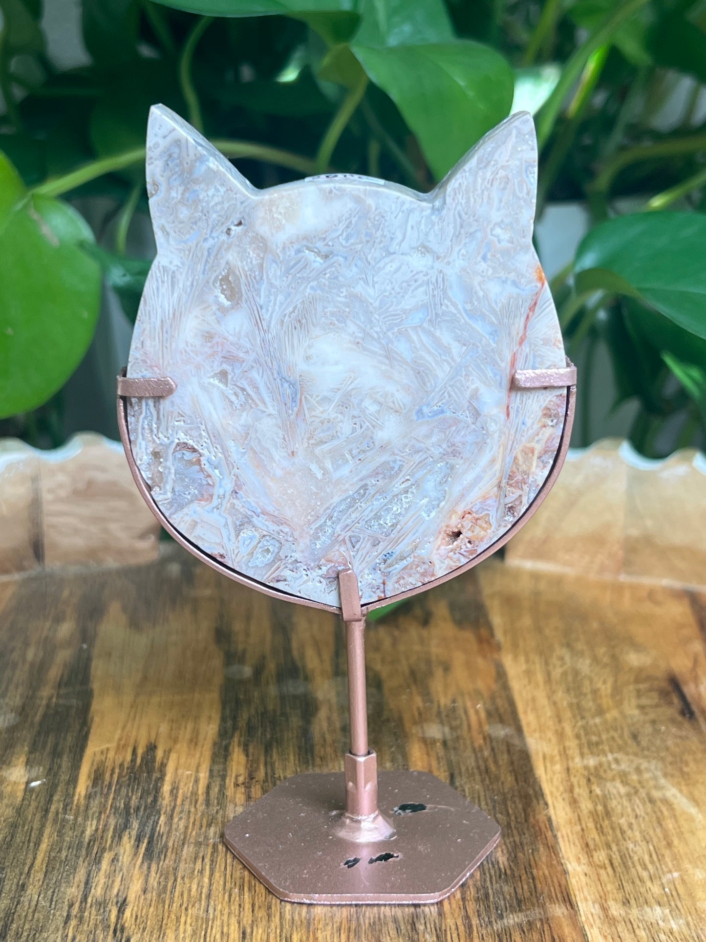 Tube Agate Cat Head: NC
