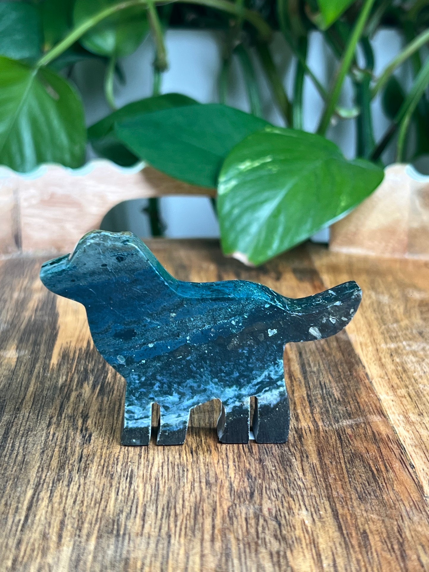 Blue Green Jasper Dog: BE