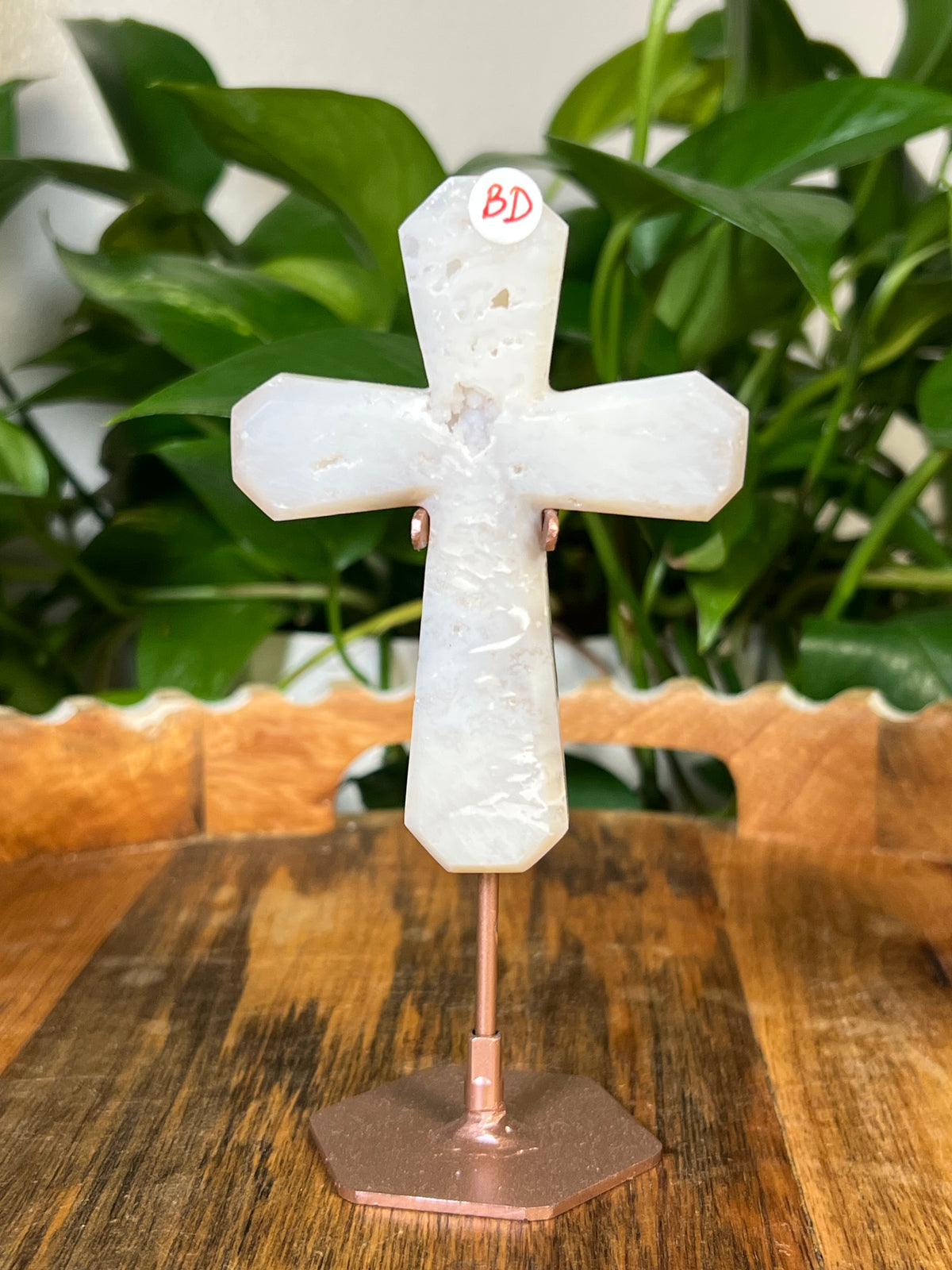 White Plume Agate Crosses