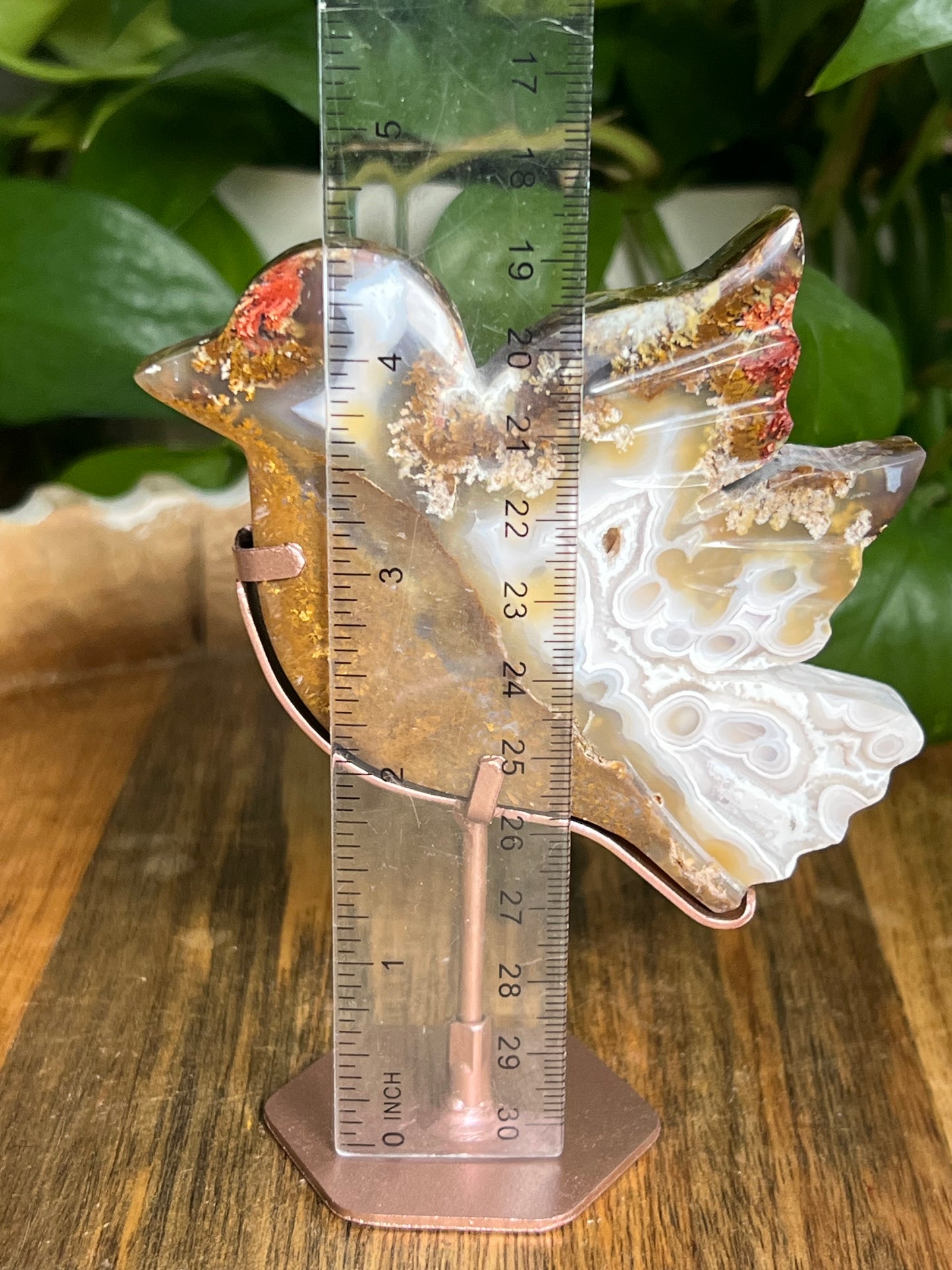 Scenic Moss Agate Bird