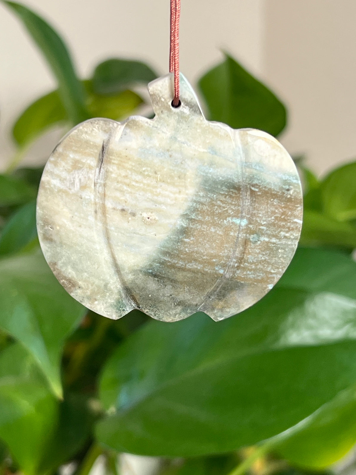 Blue Green Jasper Pumpkin Ornaments