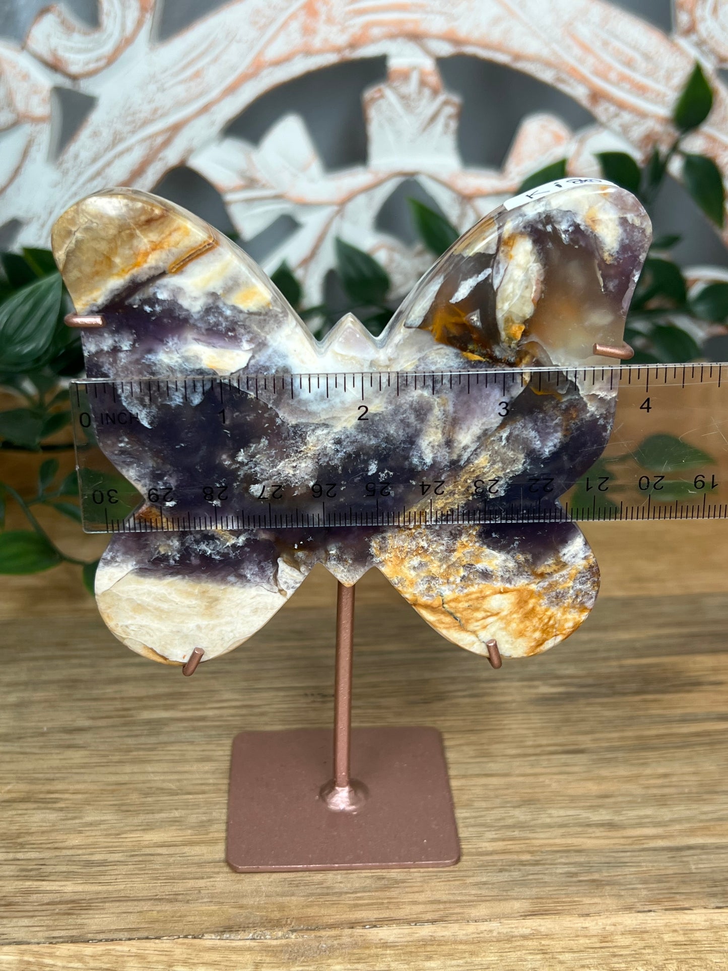 Purple Chalcedony Butterfly