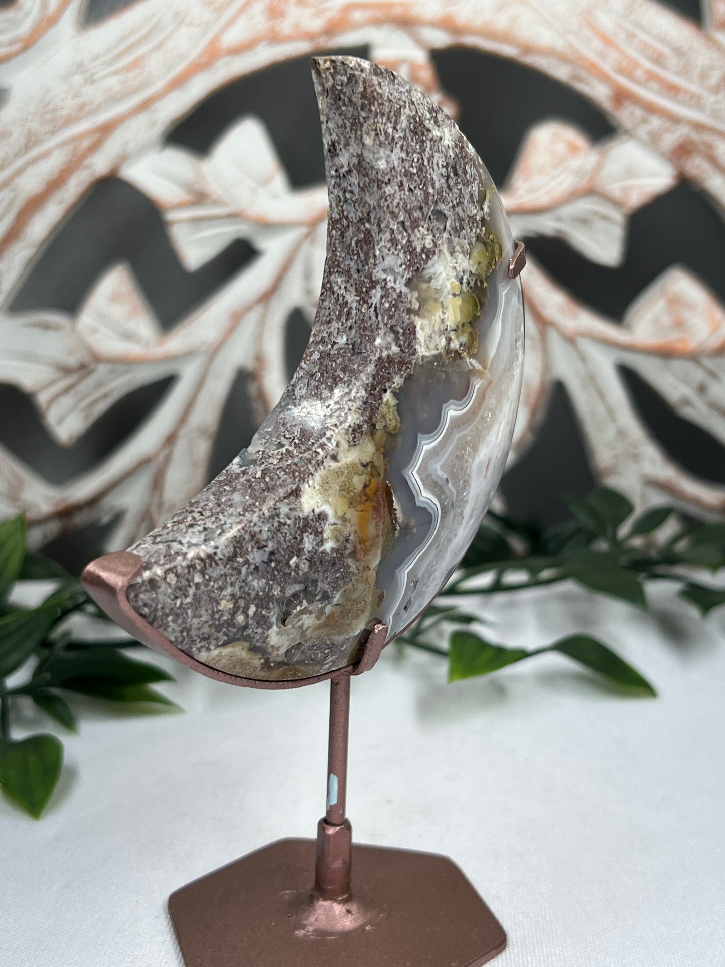 Scenic Moss Agate Moon