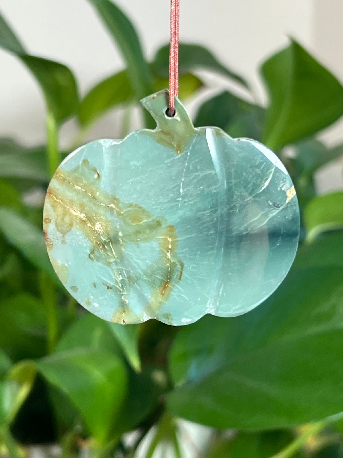 Blue Green Jasper Pumpkin Ornaments