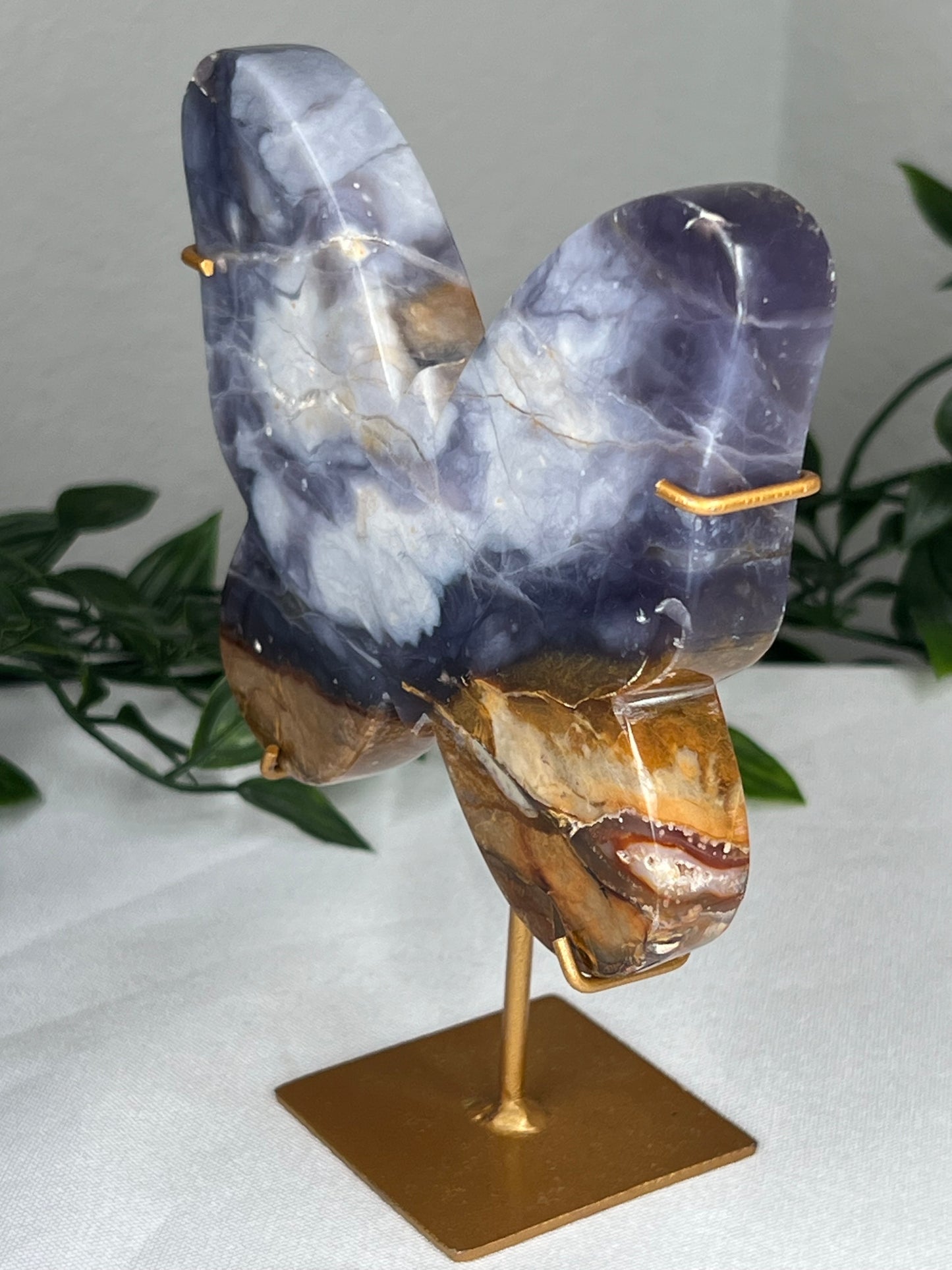 Purple Chalcedony Butterfly