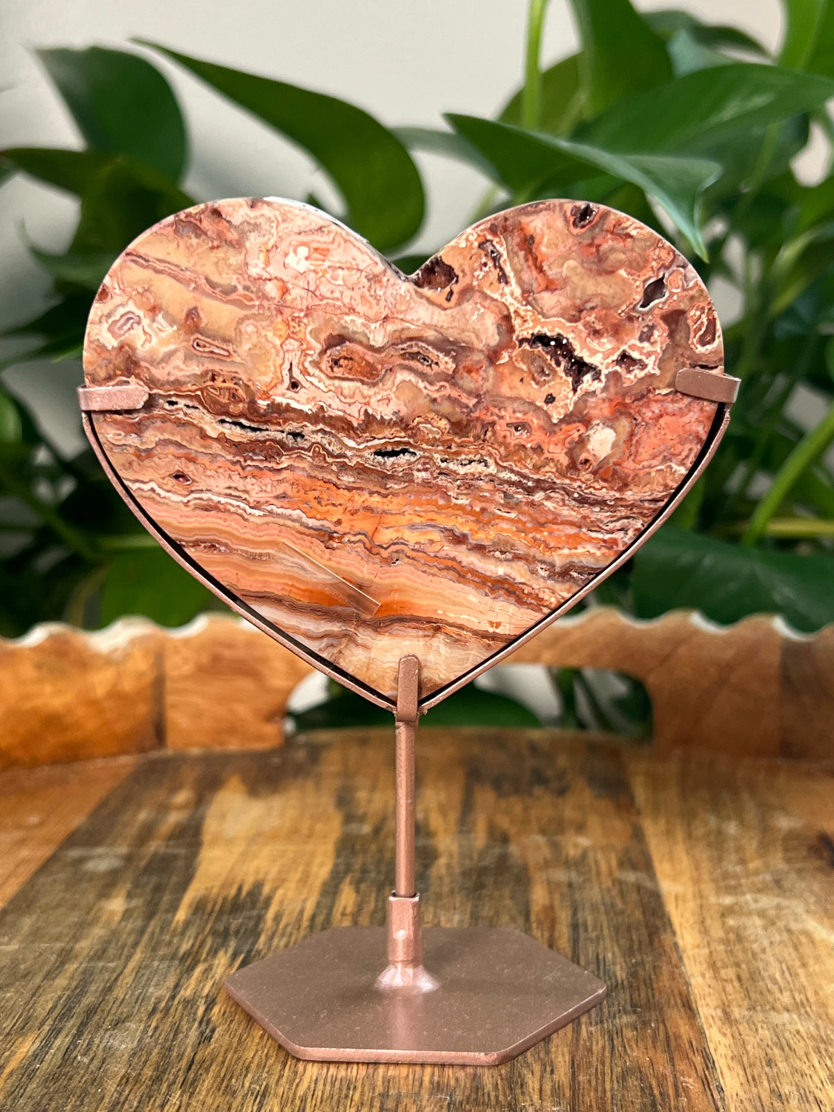 Crazy Lace Agate Heart: NS