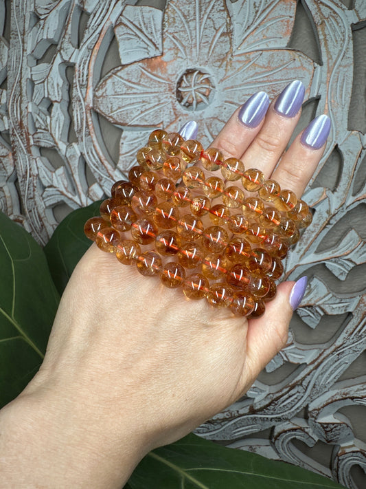 Citrine Beaded Bracelet