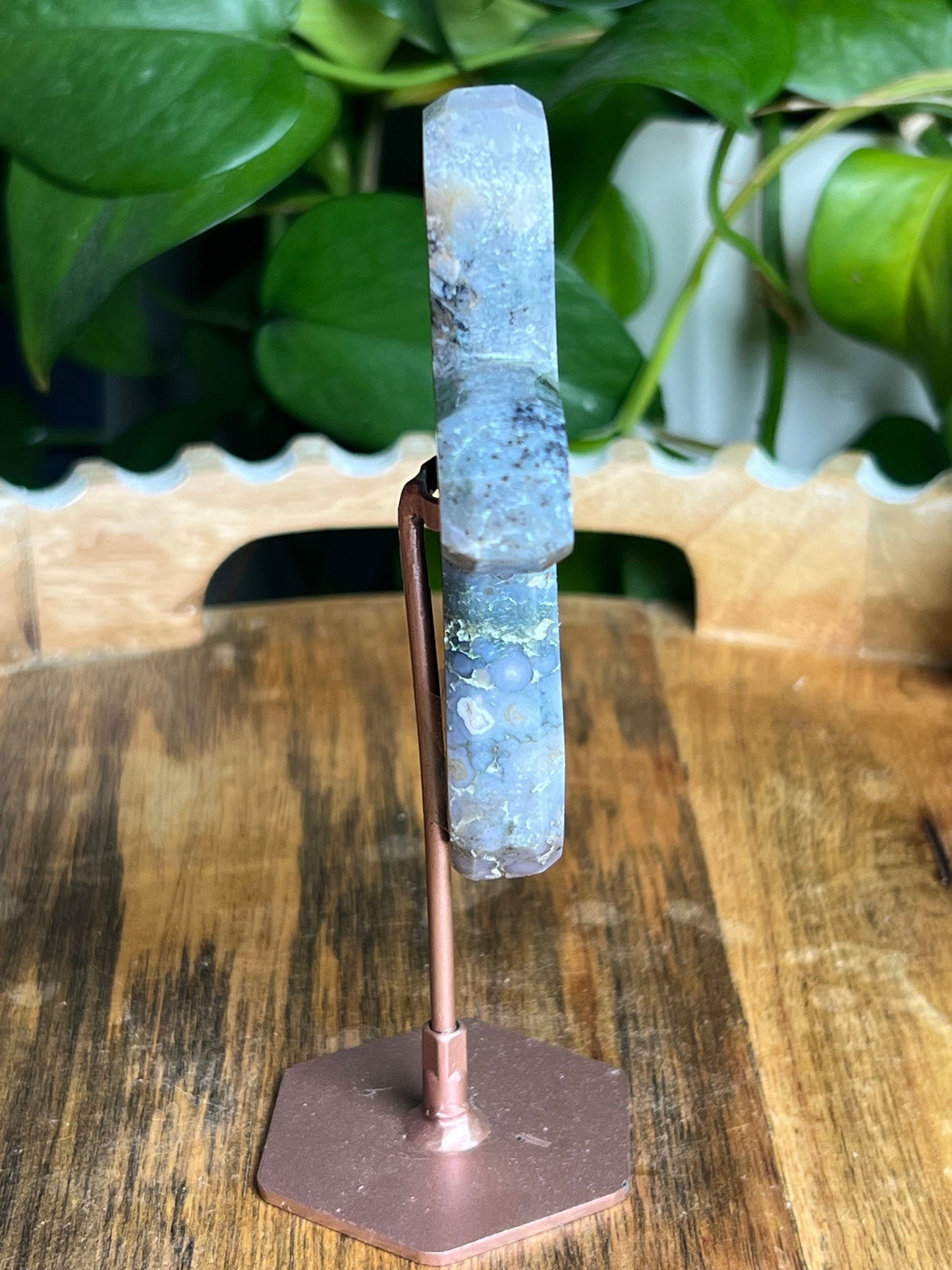 Grape Agate Cross