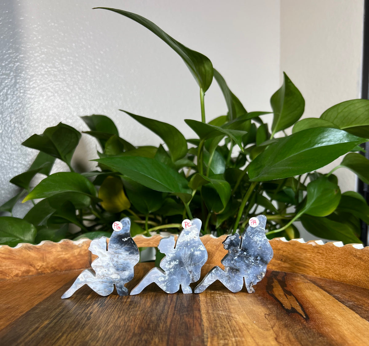 Blue Plume Agate Pixie Fairies