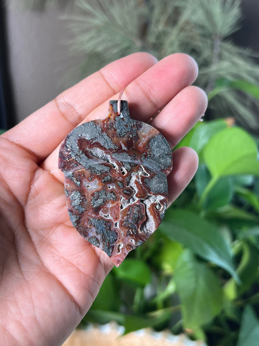 Marcasite Acorn Ornament