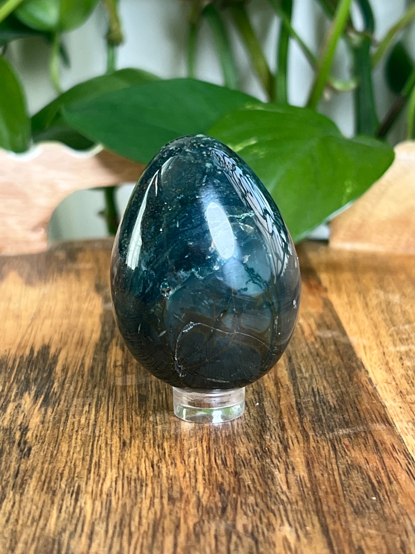 Blue Green Jasper Egg: RA