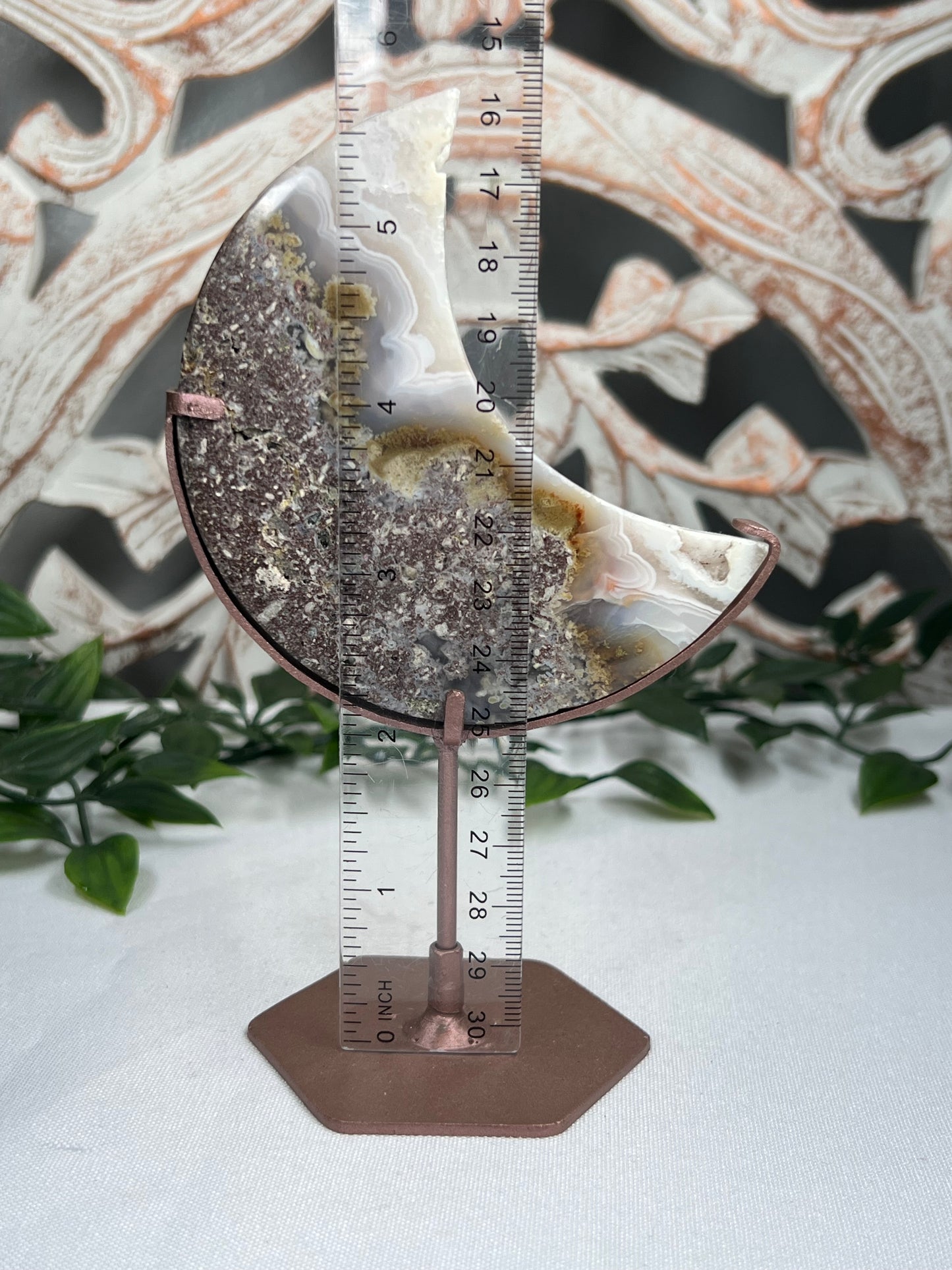 Scenic Moss Agate Moon