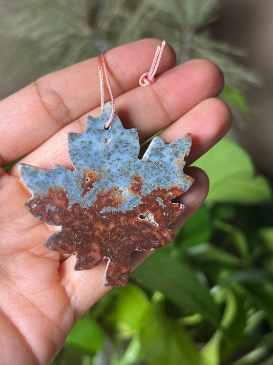 Marcasite Leaf Ornament