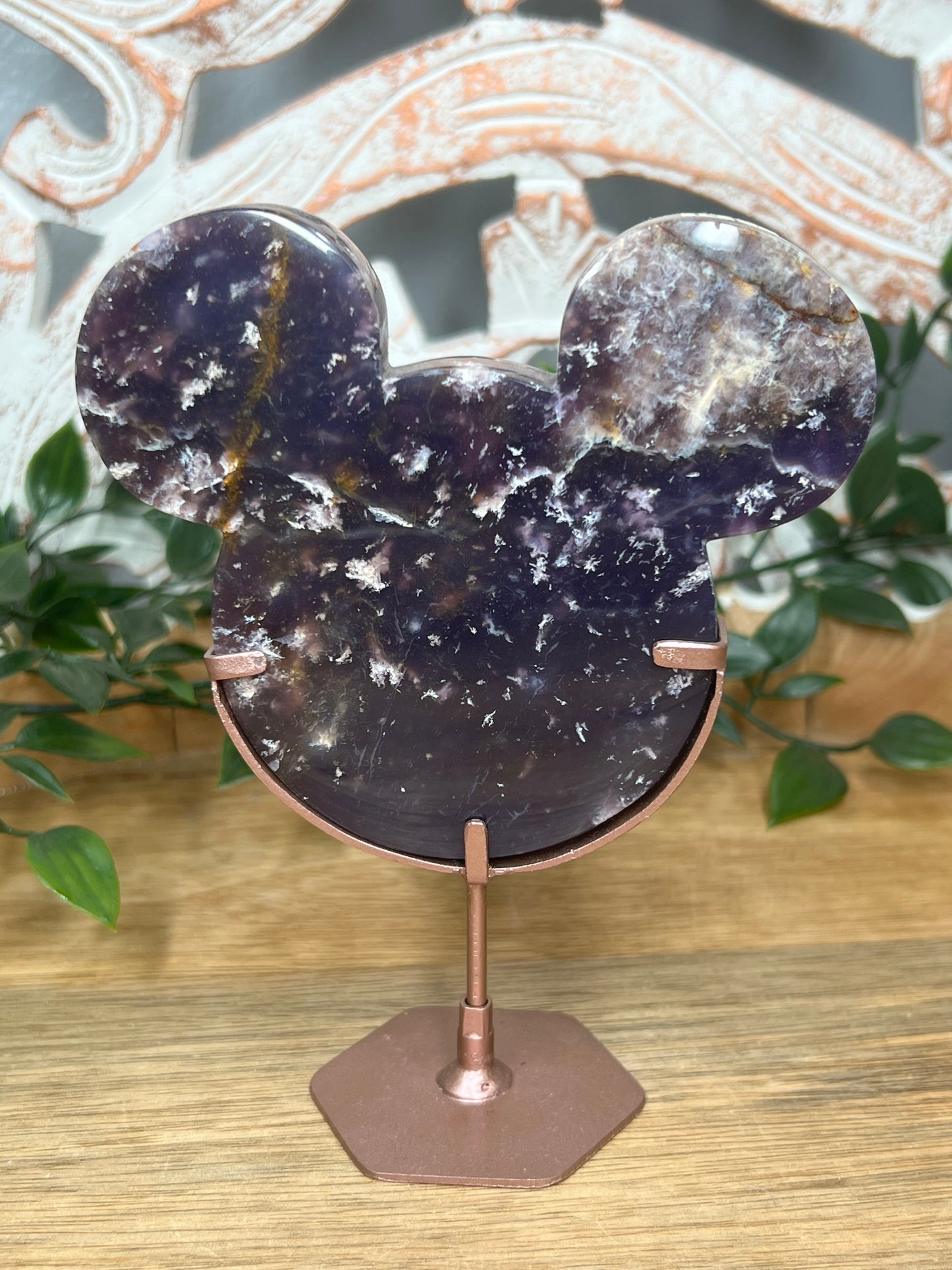 Purple Chalcedony Head