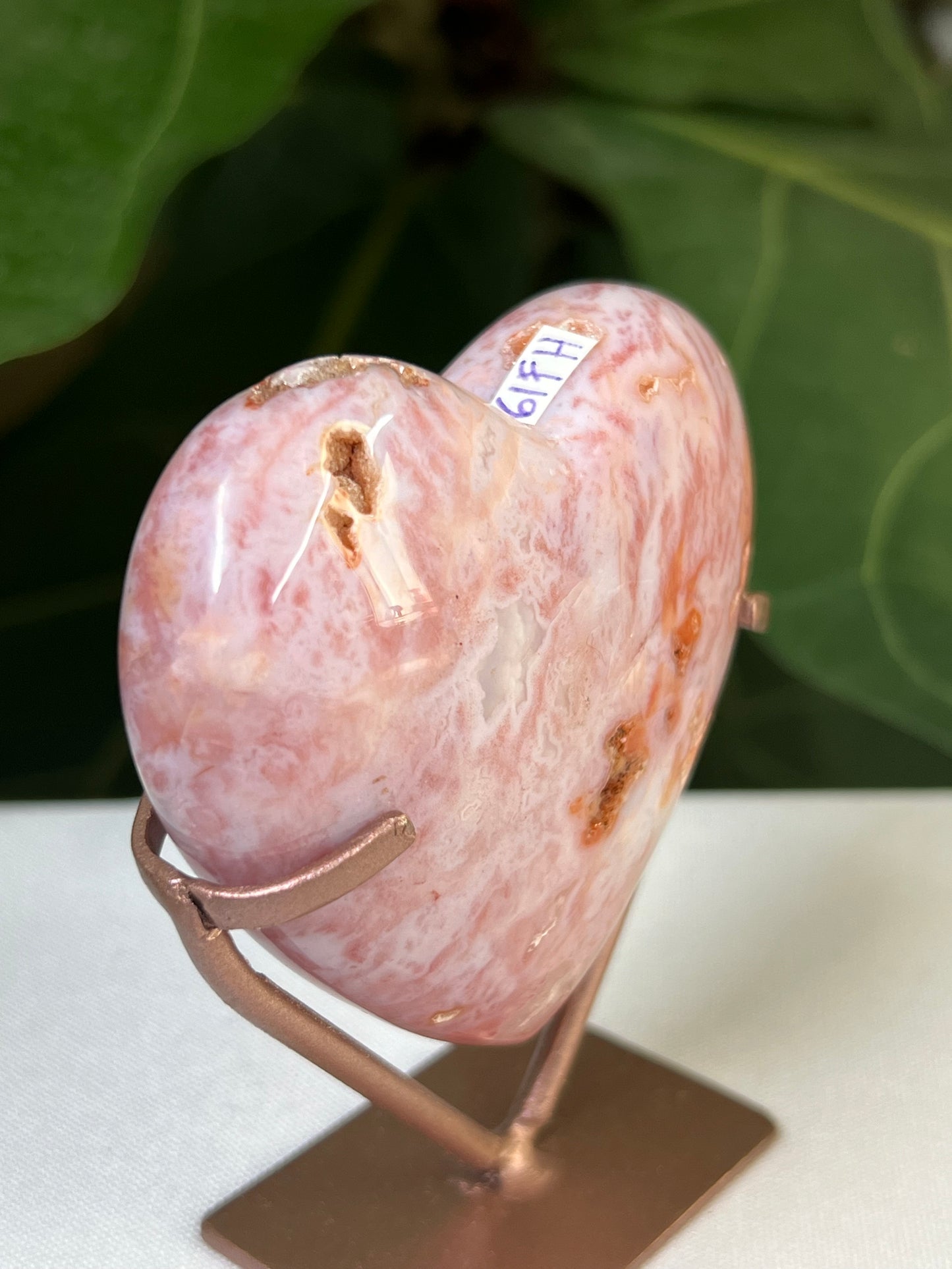 Pink Carnelian Heart