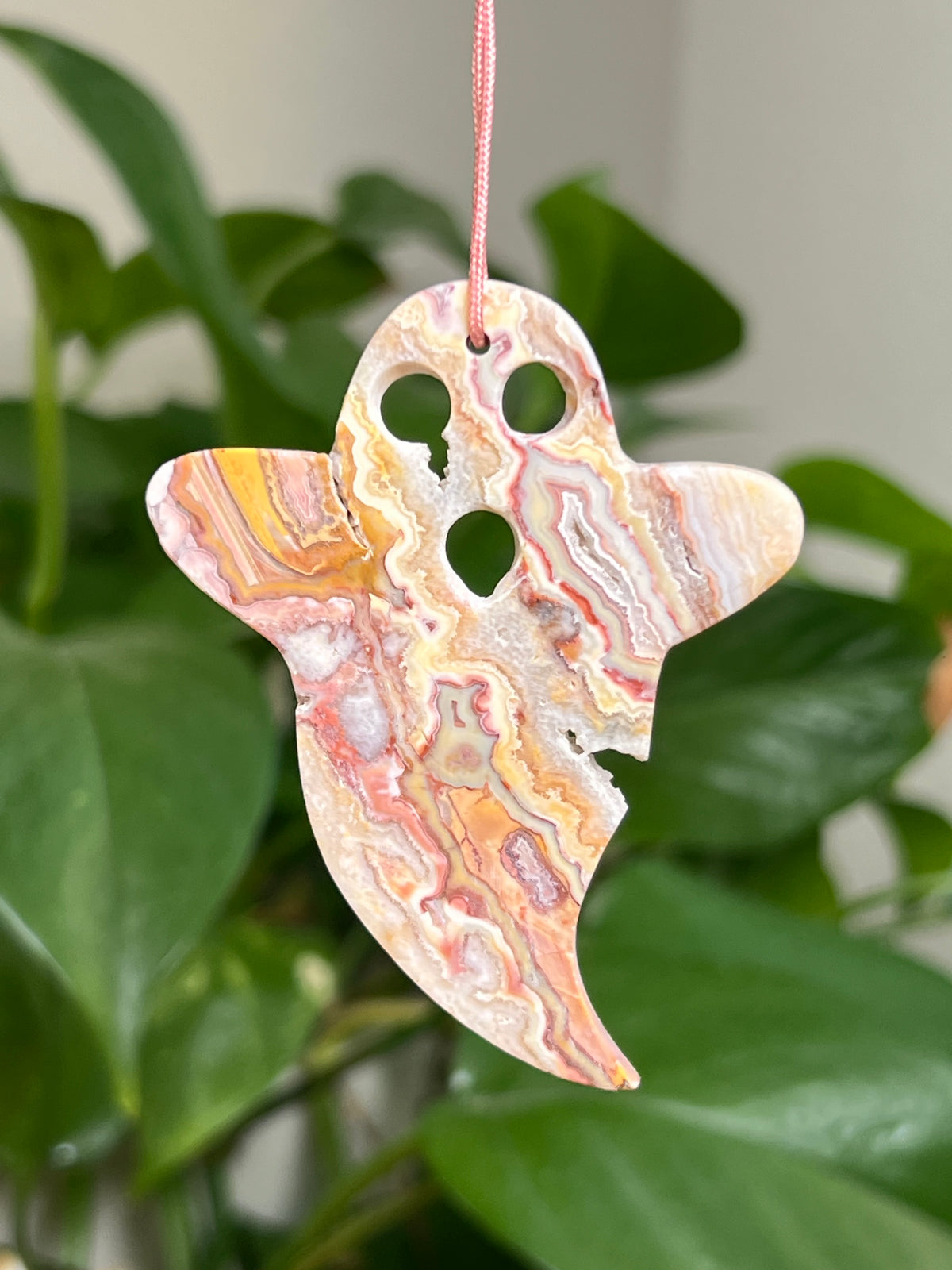 Crazy Lace Agate Ornament Ghost: BF